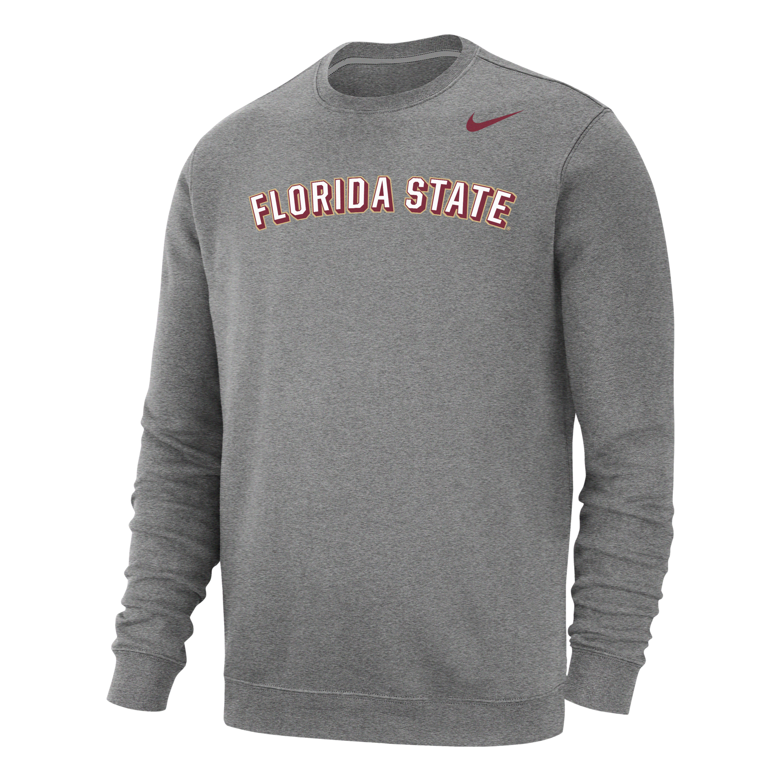 Nike Florida State Club Fleece  Men's College Sweatshirt In Grey