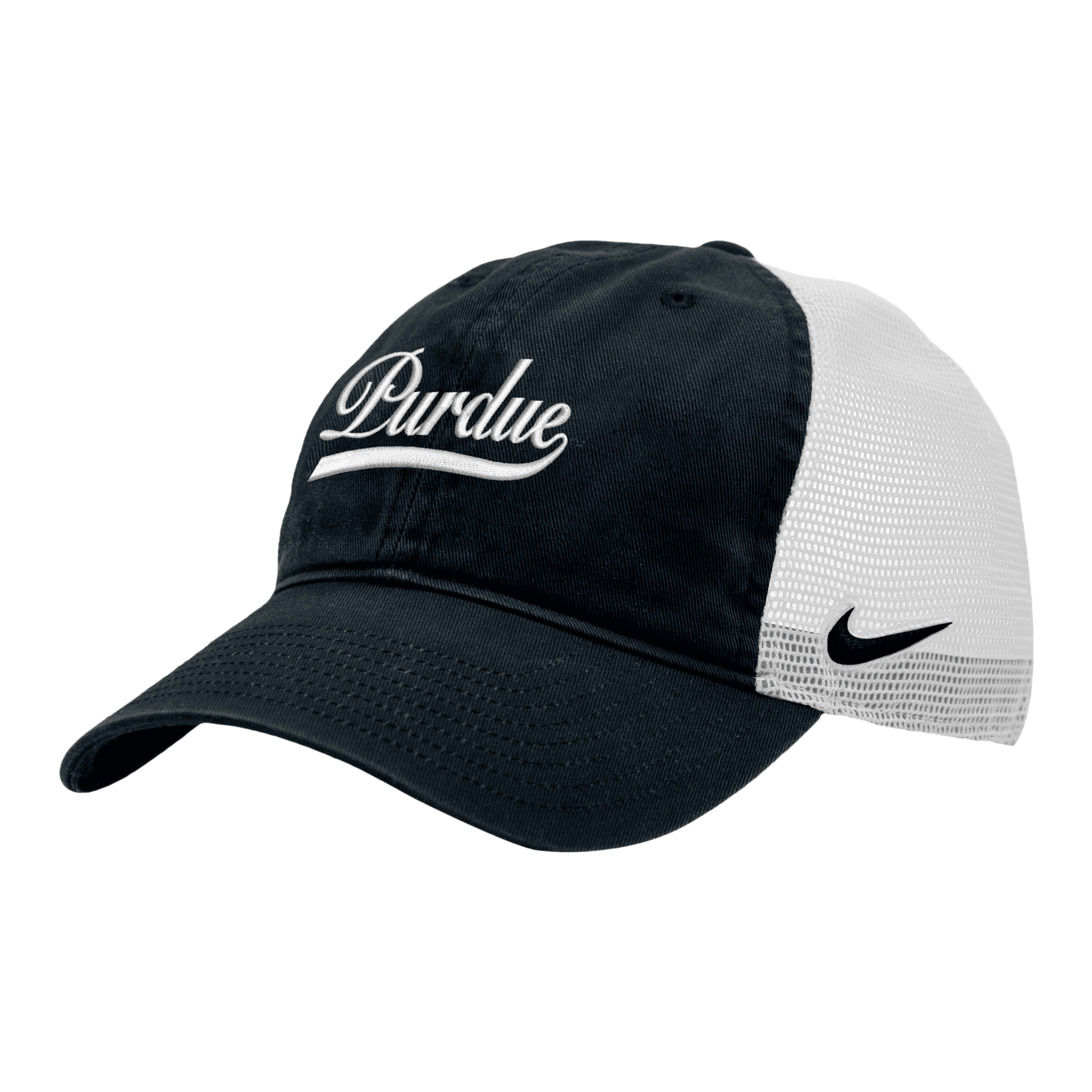 Nike Purdue Heritage86  Unisex College Trucker Hat In Black