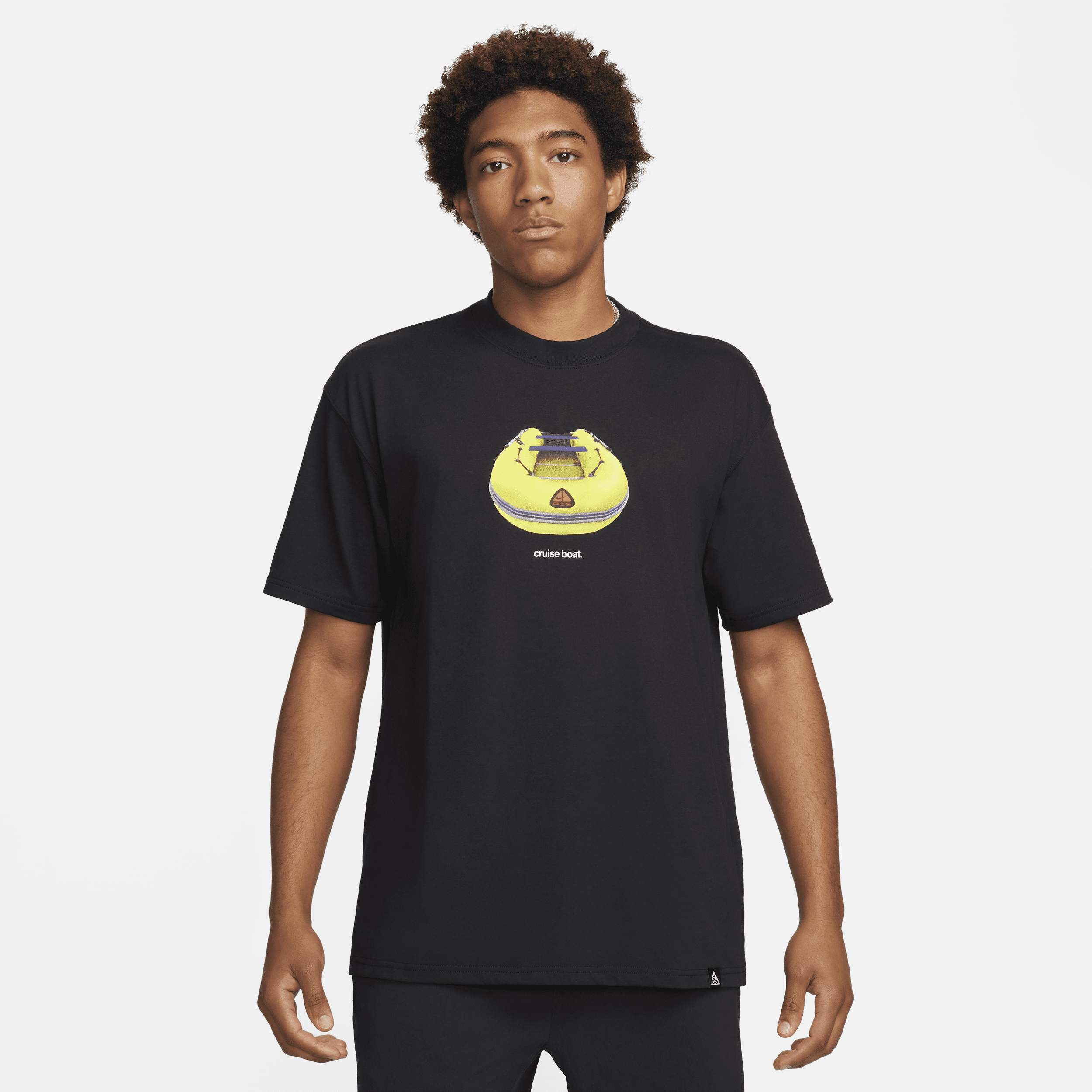 Nike Men's  Acg "cruise Boat" Dri-fit T-shirt In Black