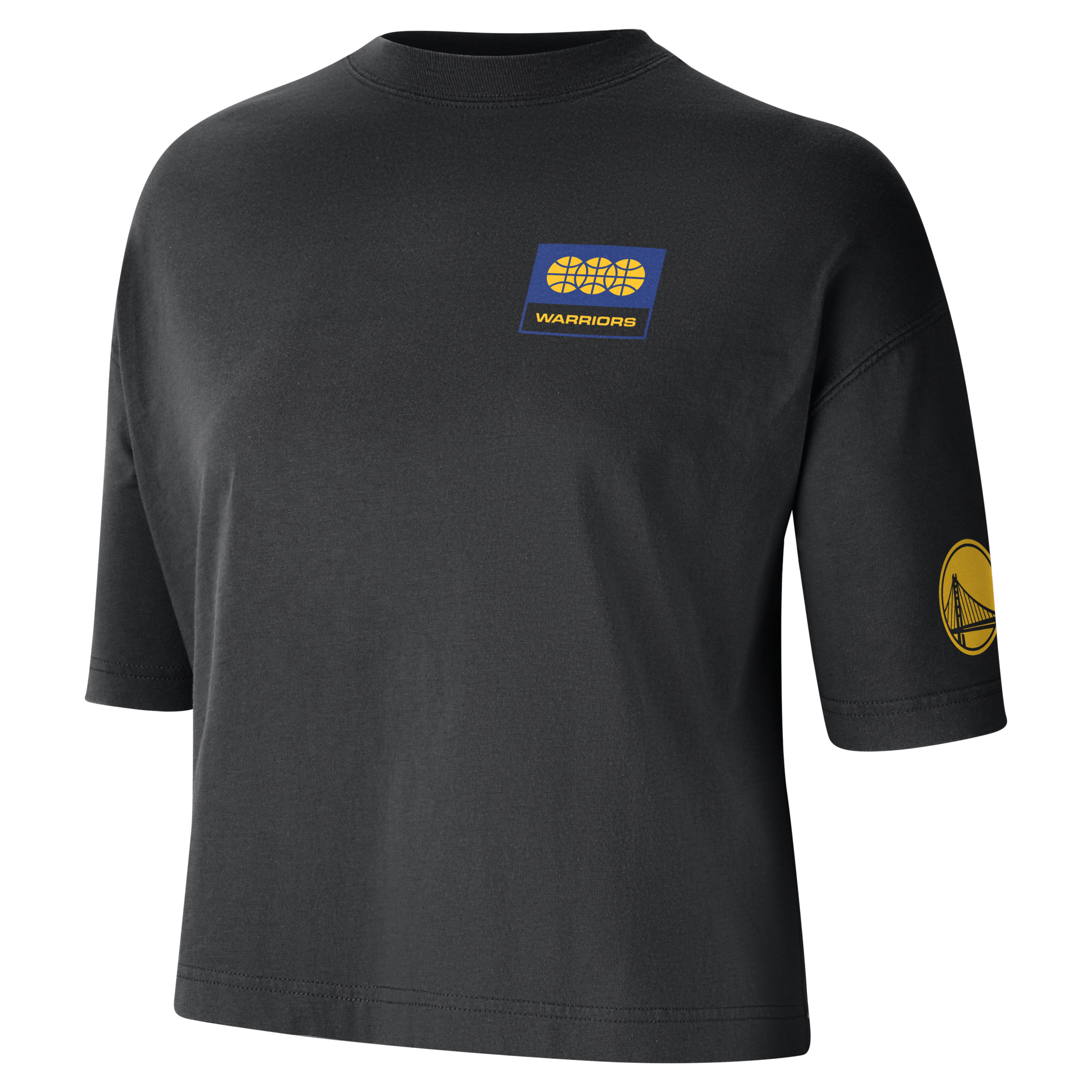 Nike Golden State Warriors Essential  Women's Nba Boxy T-shirt In Black