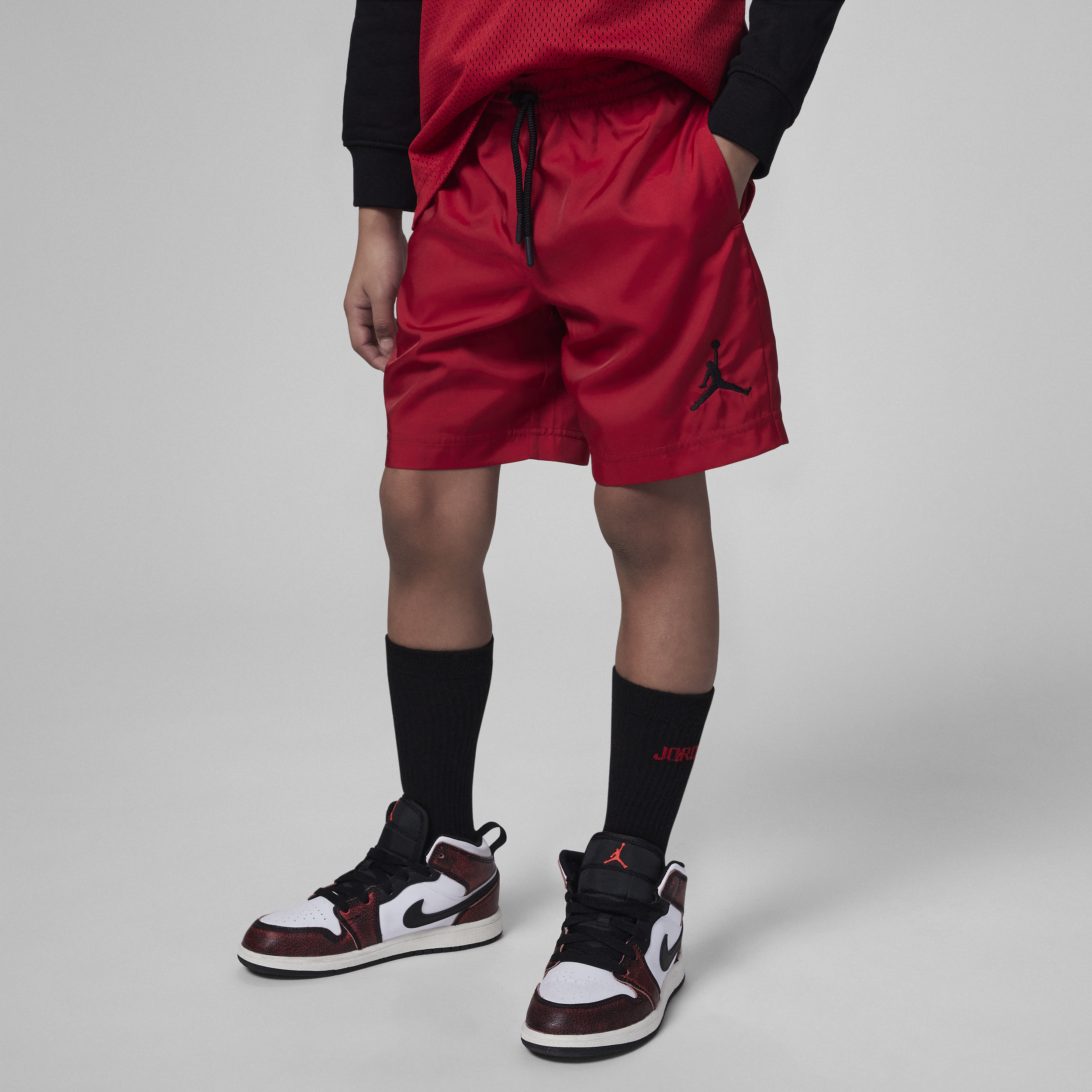Jordan Jumpman Woven Play Shorts Little Kids' Shorts In Red