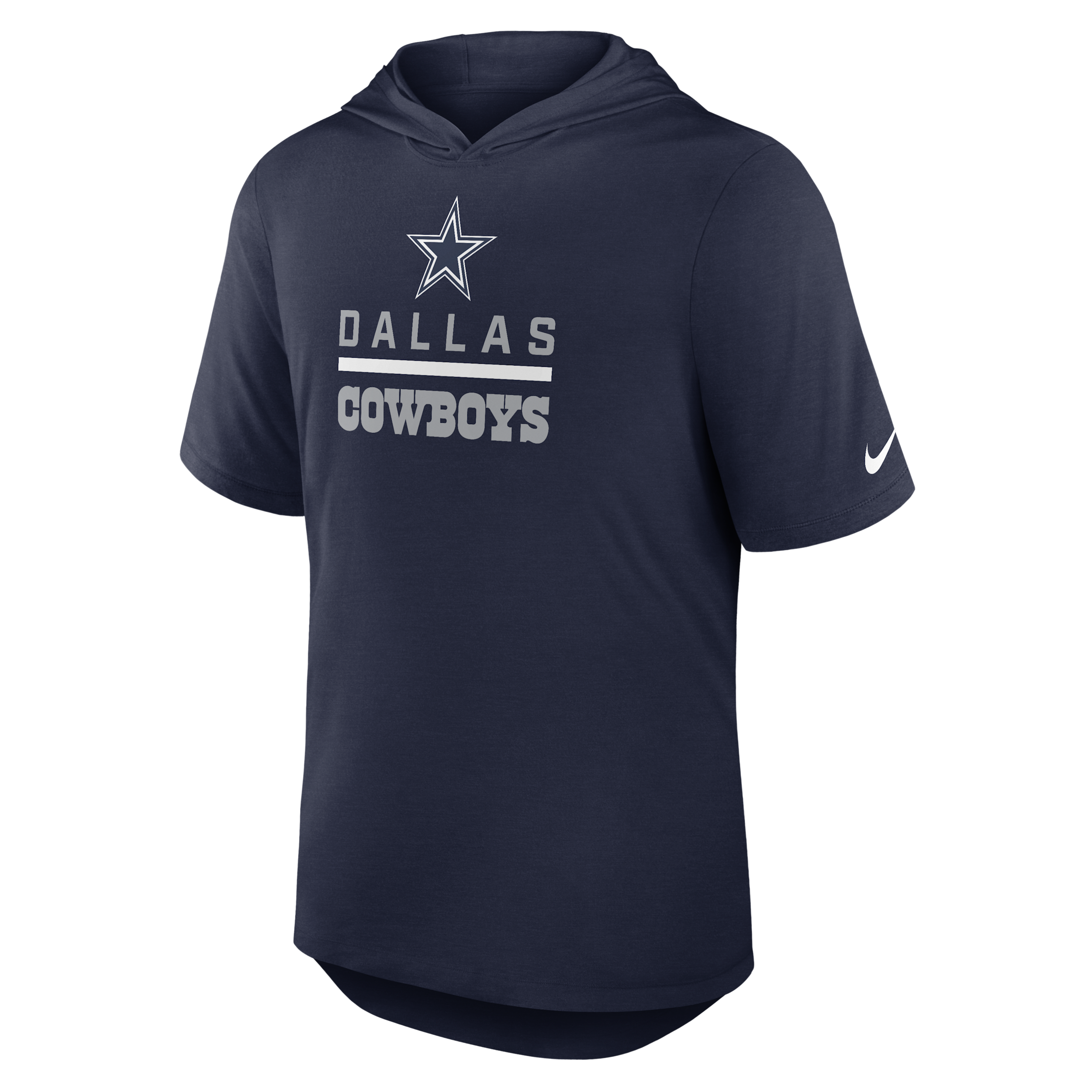 Dallas Cowboys Nike Men's Dri-FIT NFL Hooded T-Shirt in Blue | 03NB41S7RD-D0B