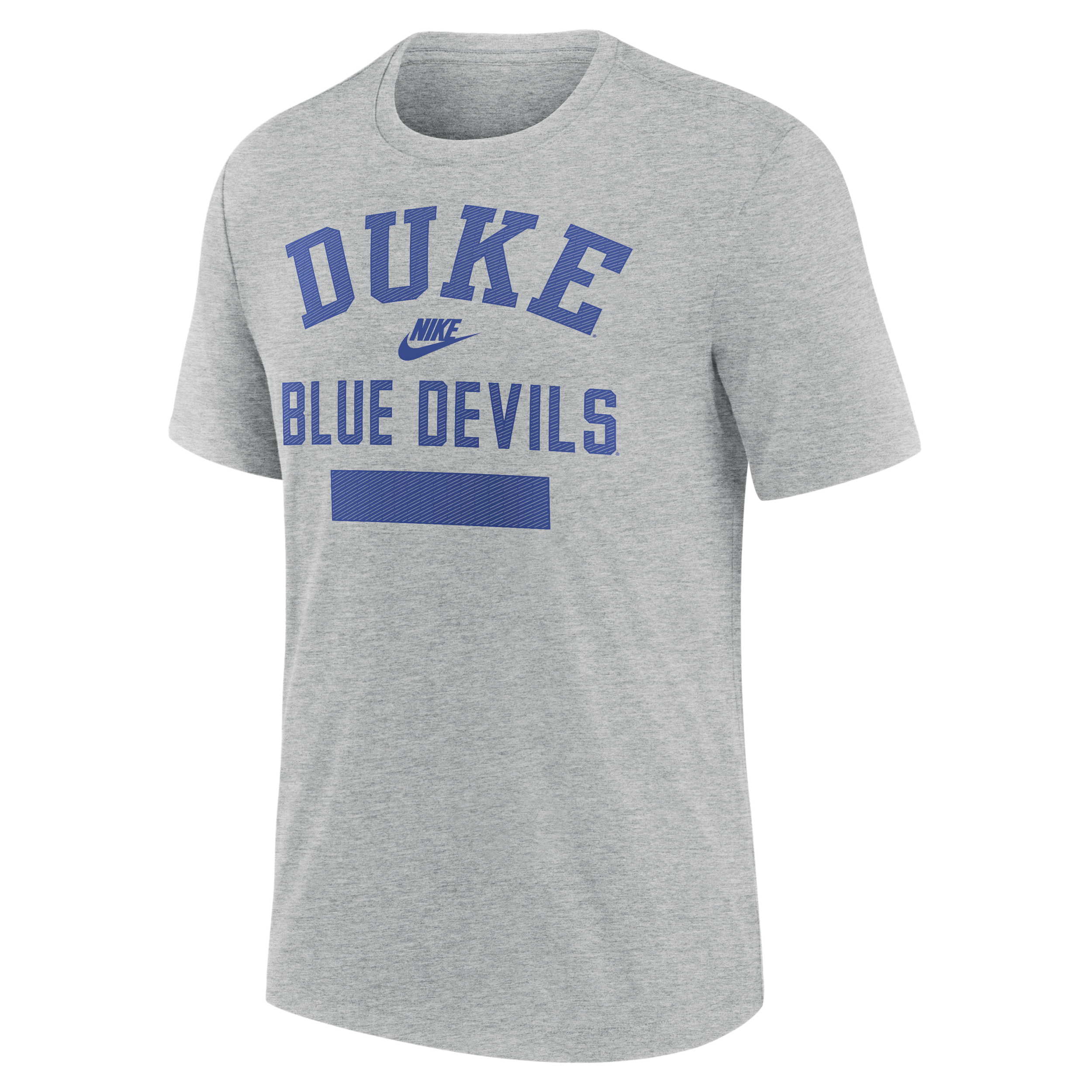 Nike Men's Heather Gray Duke Blue Devils Arch Wordmark Legacy Tri-Blend T-Shirt - Heather Gray