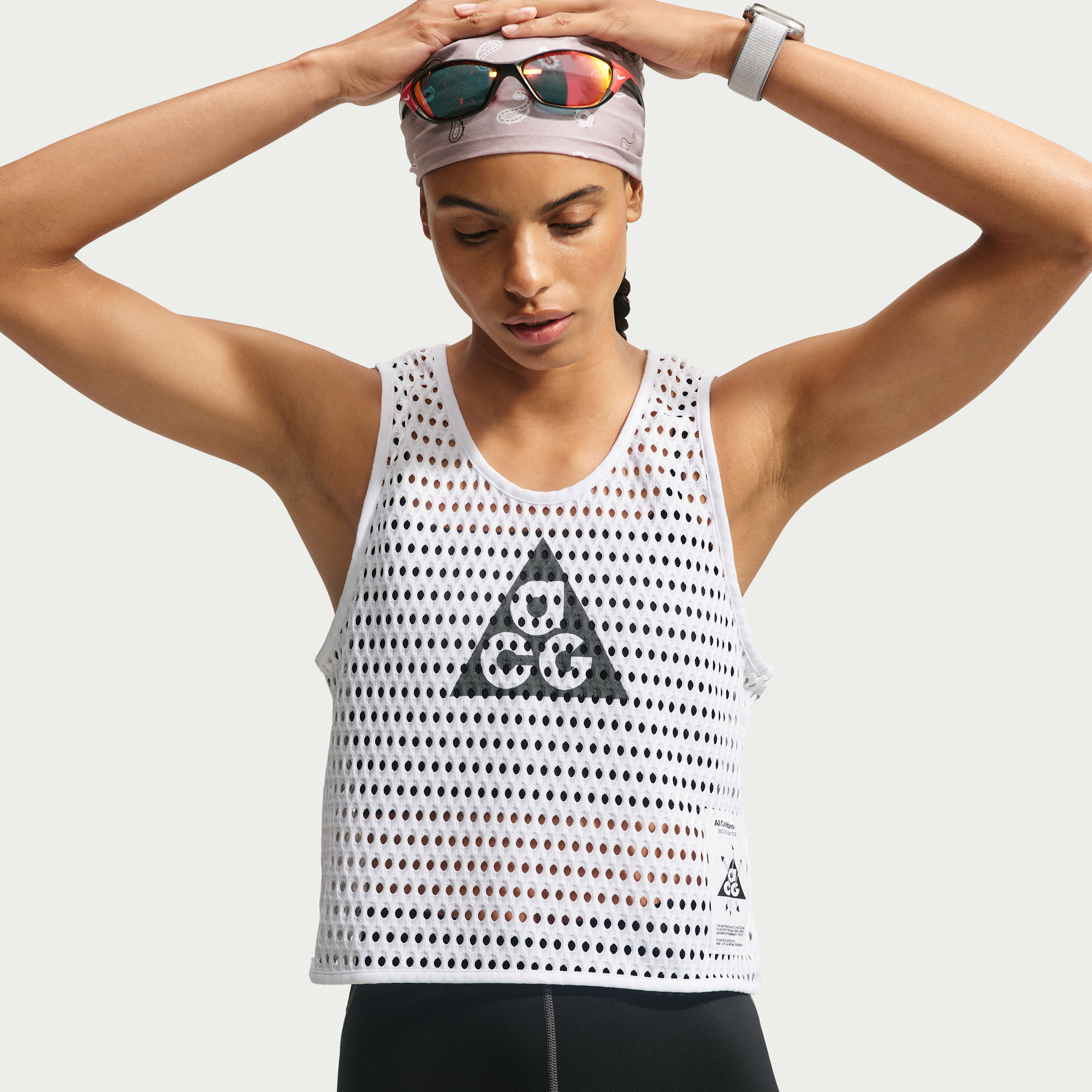 Women's Nike ACG Radical AirFlow Dri-FIT Trail Running Tank Top in White | IV5370-100