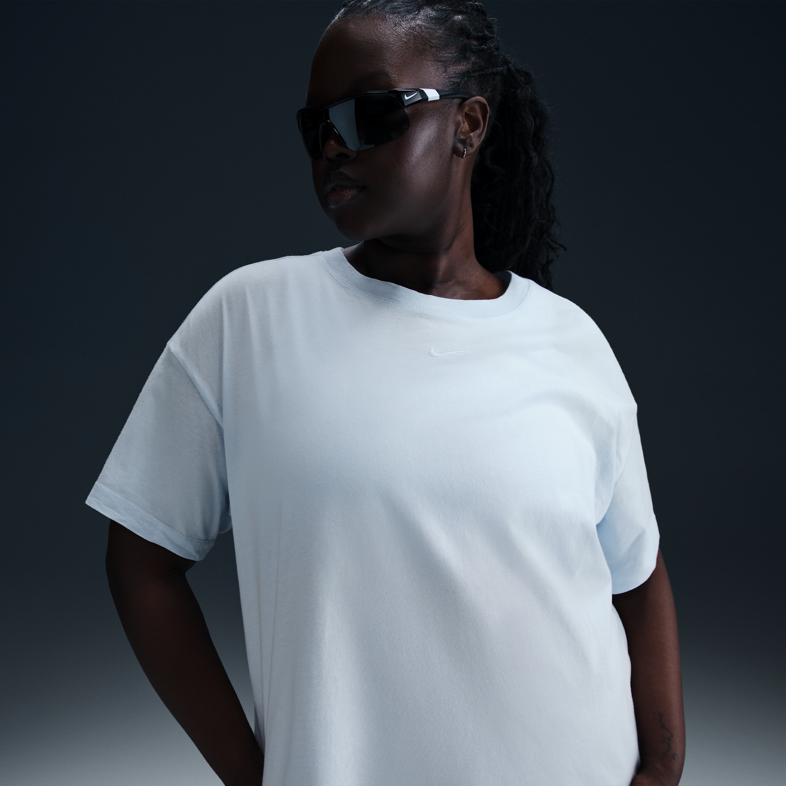 Nike Women's Sportswear Essential T-shirt (plus Size) In Blue