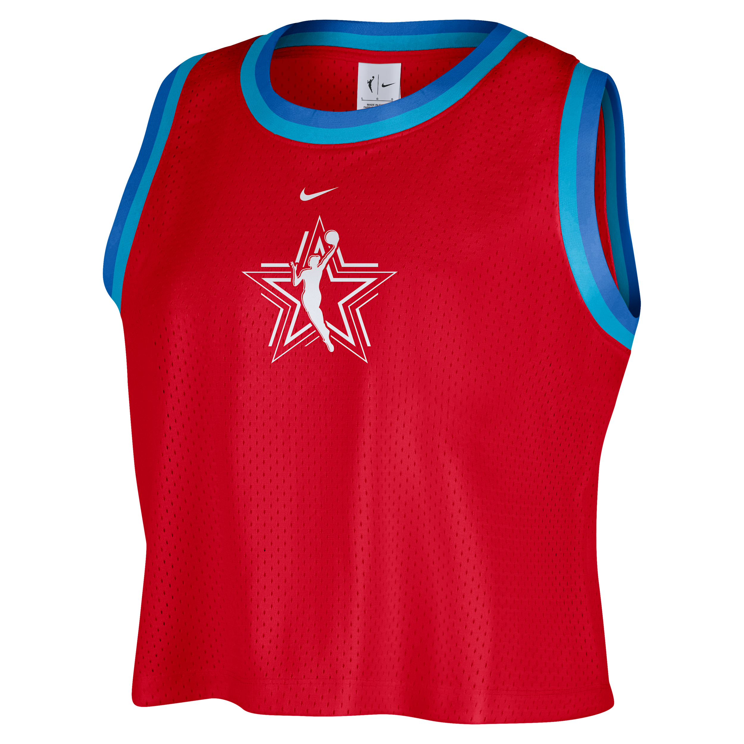 Nike Women's WNBA All-Star Weekend Mesh Tank Top in Red | IQ8390-657