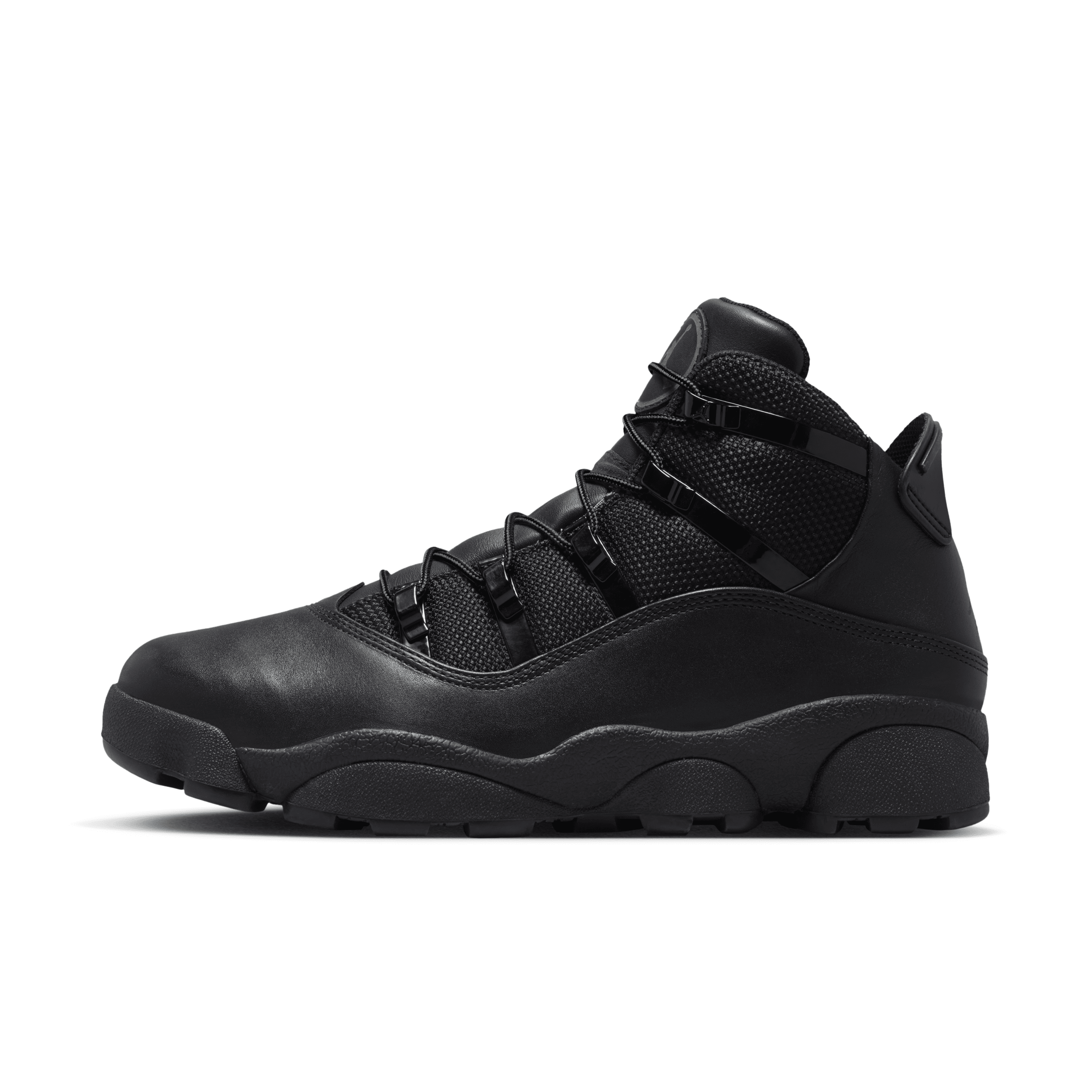 Jordan Mens Winterized 6 Rings - Shoes - Black / Black Size 10.0