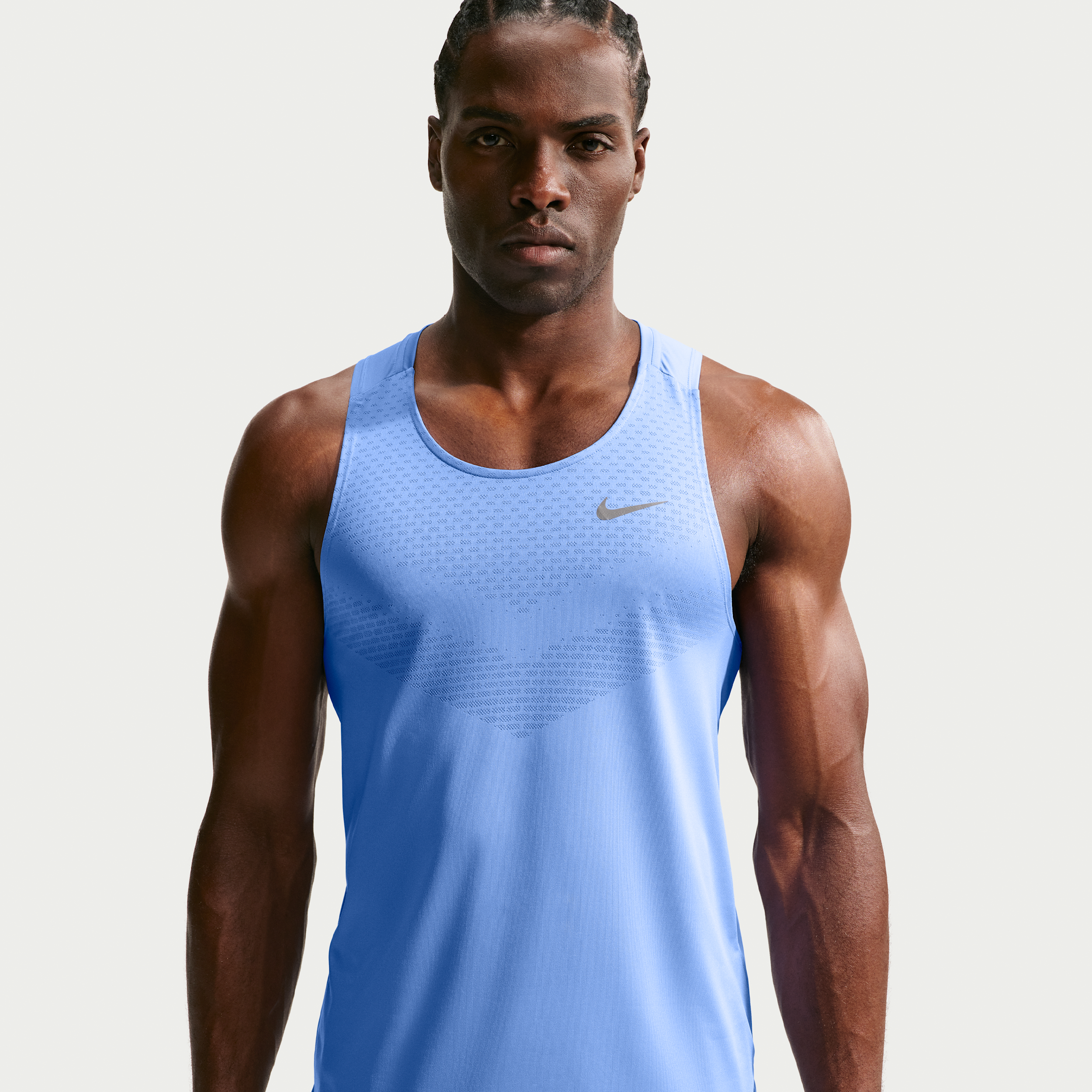 Nike Men's Stride Dri-FIT ADV Running Tank Top in Royal Pulse Size: Large