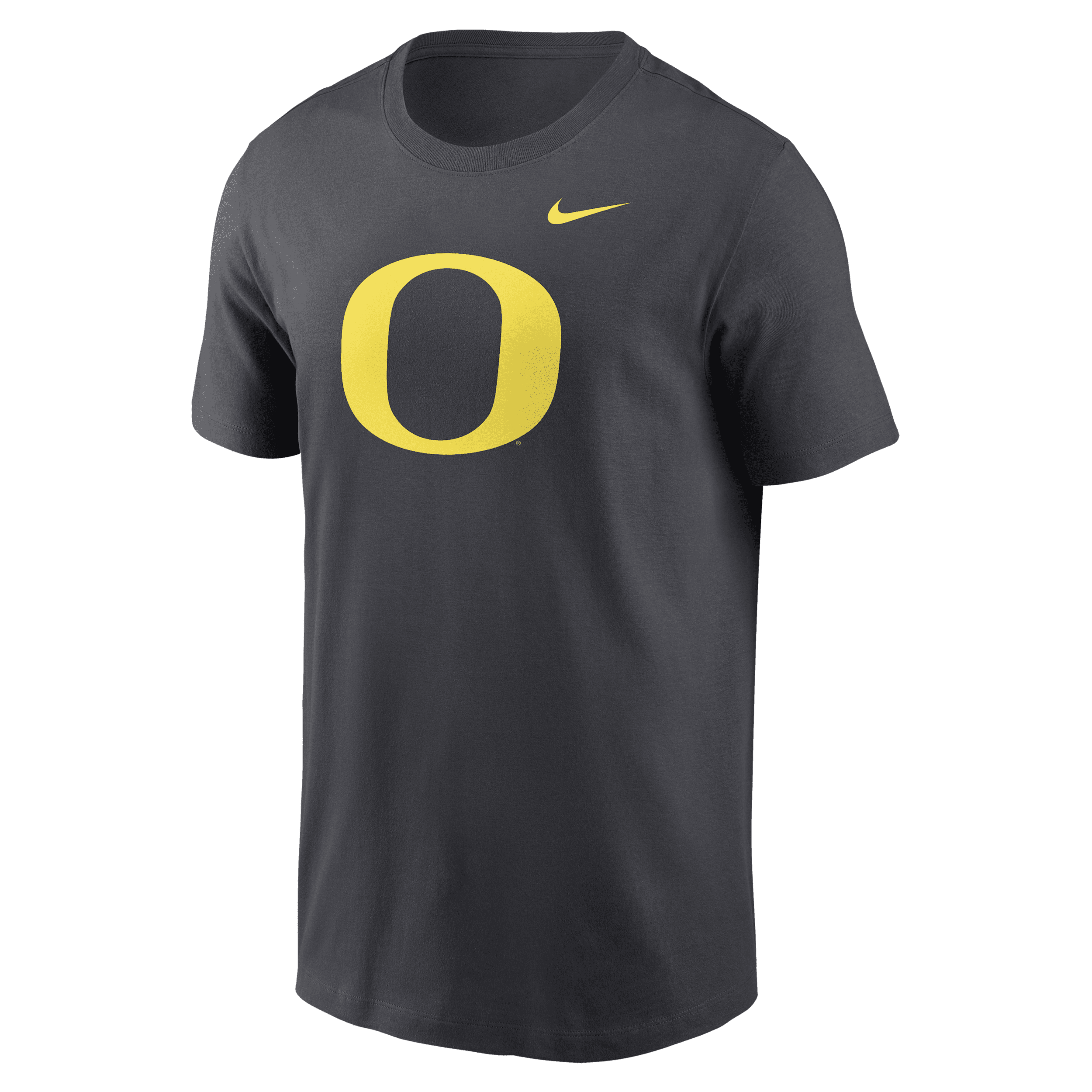 Nike Men's Oregon Ducks Primetime Evergreen Logo T-shirt In Grey