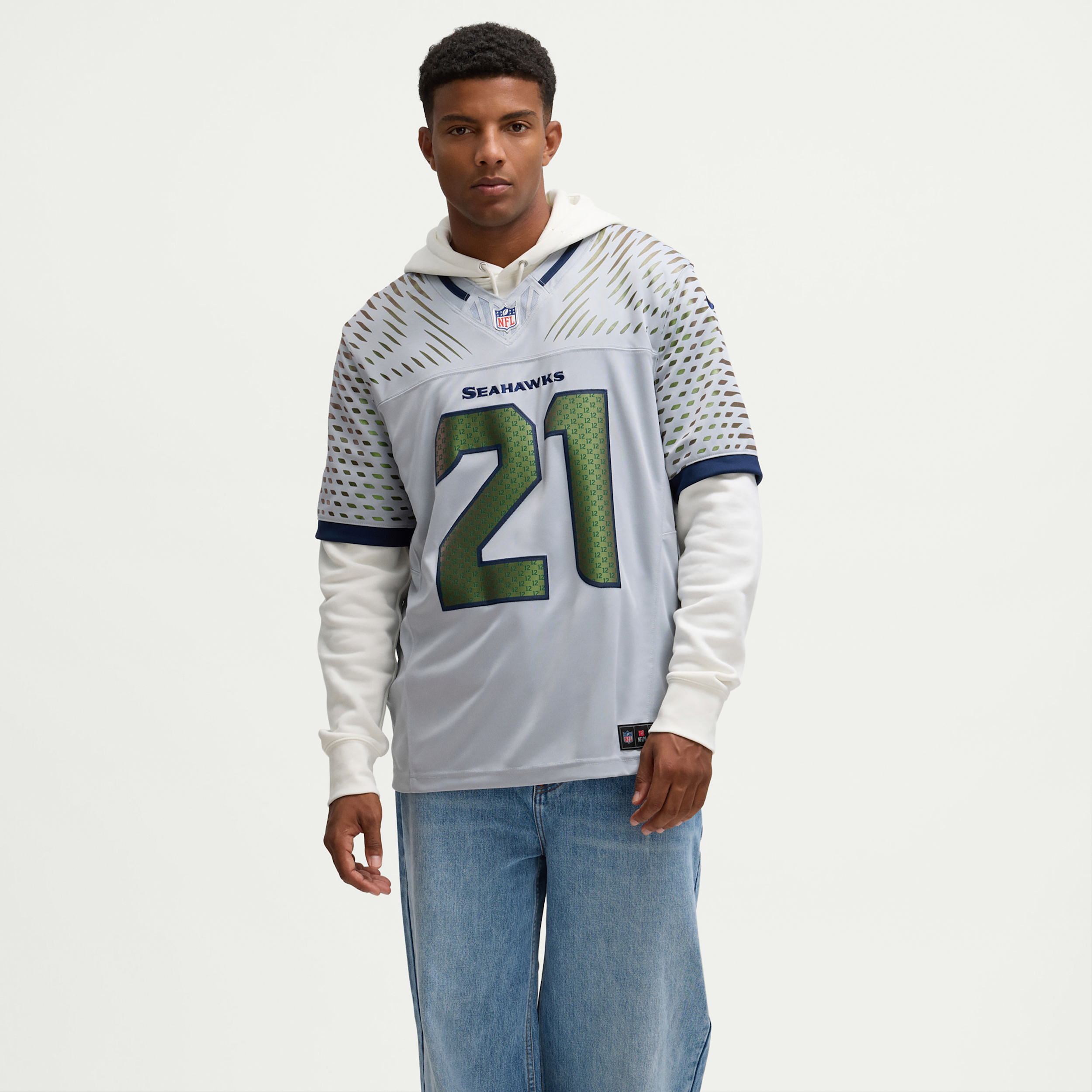 Devon Witherspoon Seattle Seahawks Rivalries Collection Womenâs Nike Women's NFL Game Jersey in Grey | 67NW0G5Y78F-00S