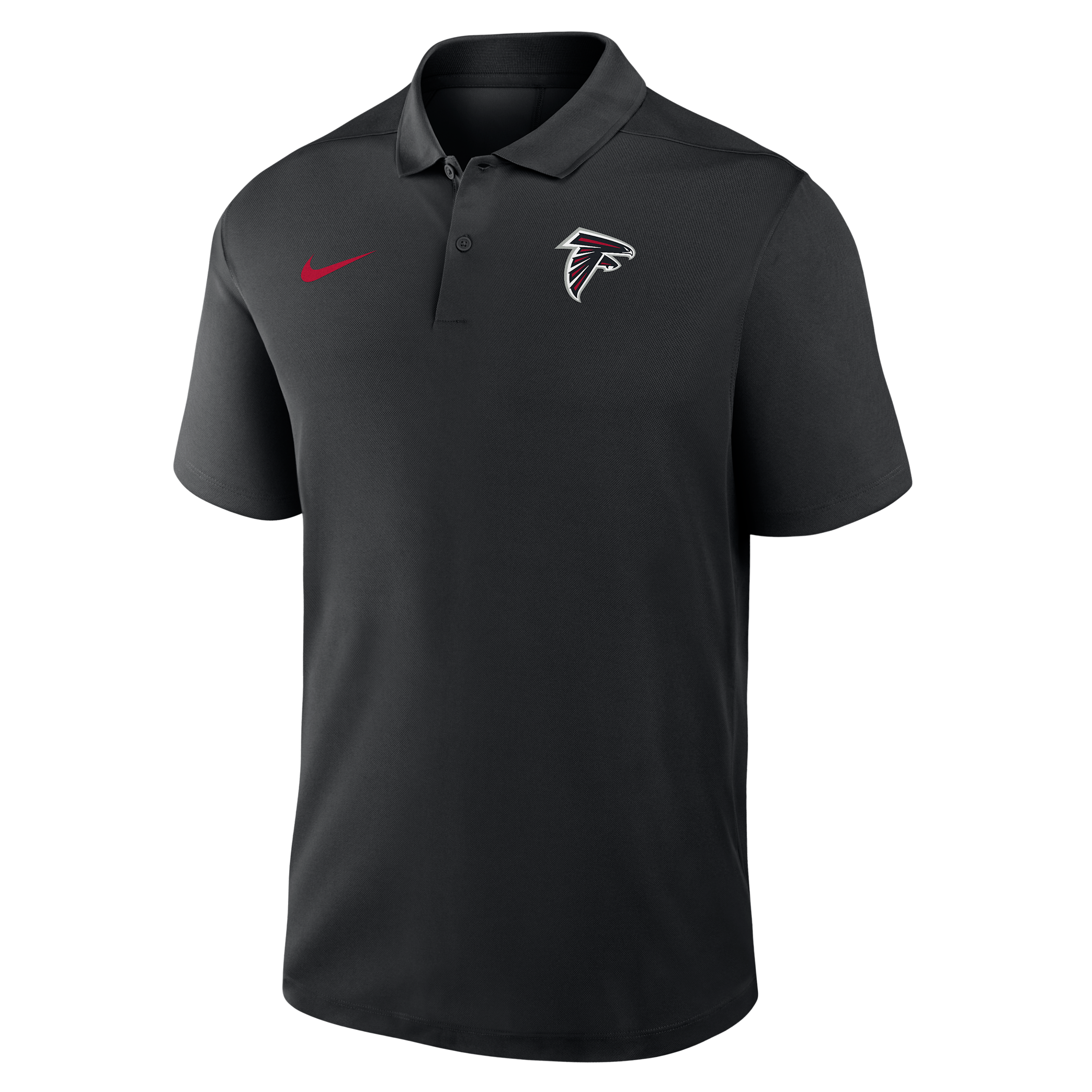 Atlanta Falcons Logo Victory Nike Men's Dri-FIT NFL Polo in Black | 035800A96-R0T
