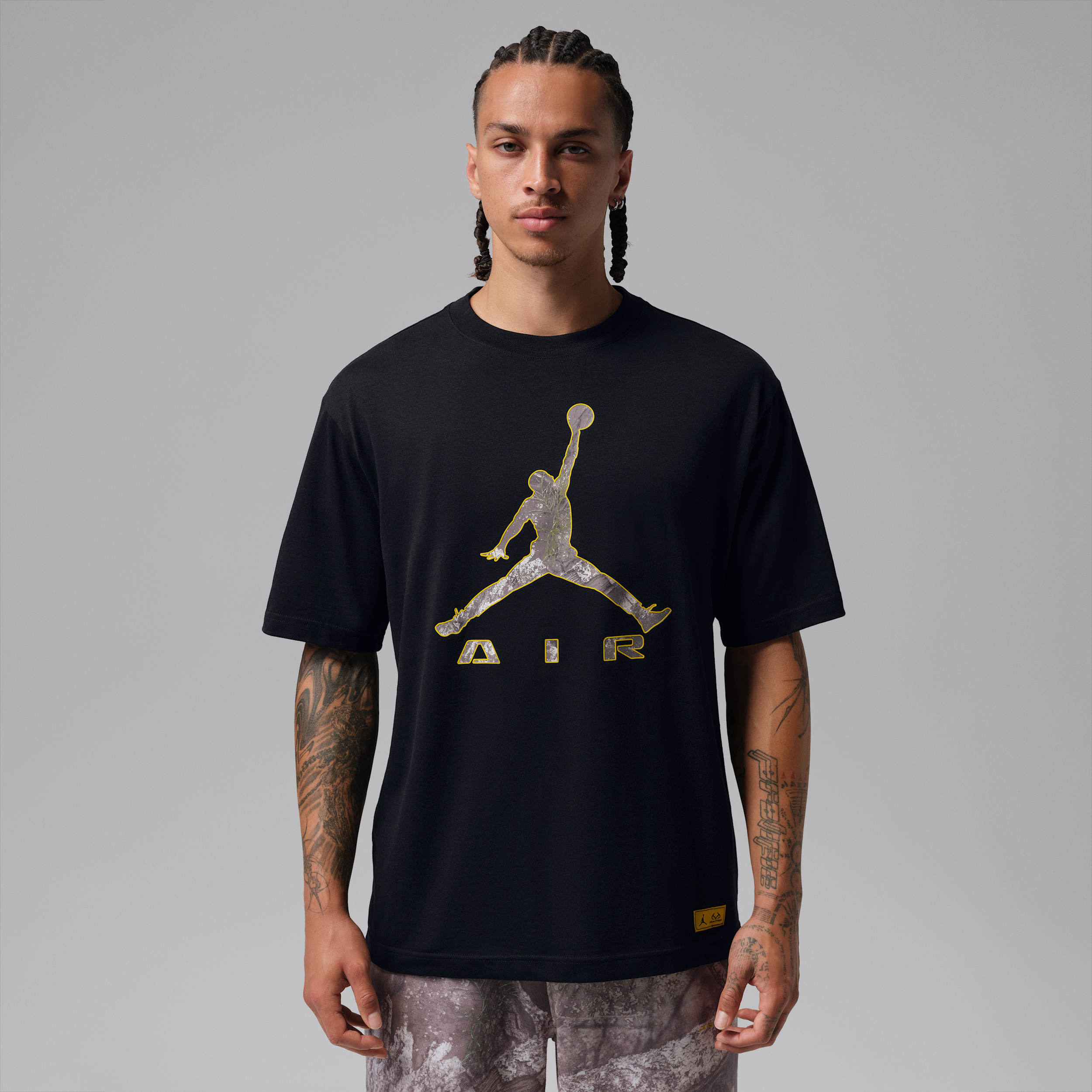 Jordan Men's Brooklyn Realtree Air Graphic T-Shirt, XS, Black