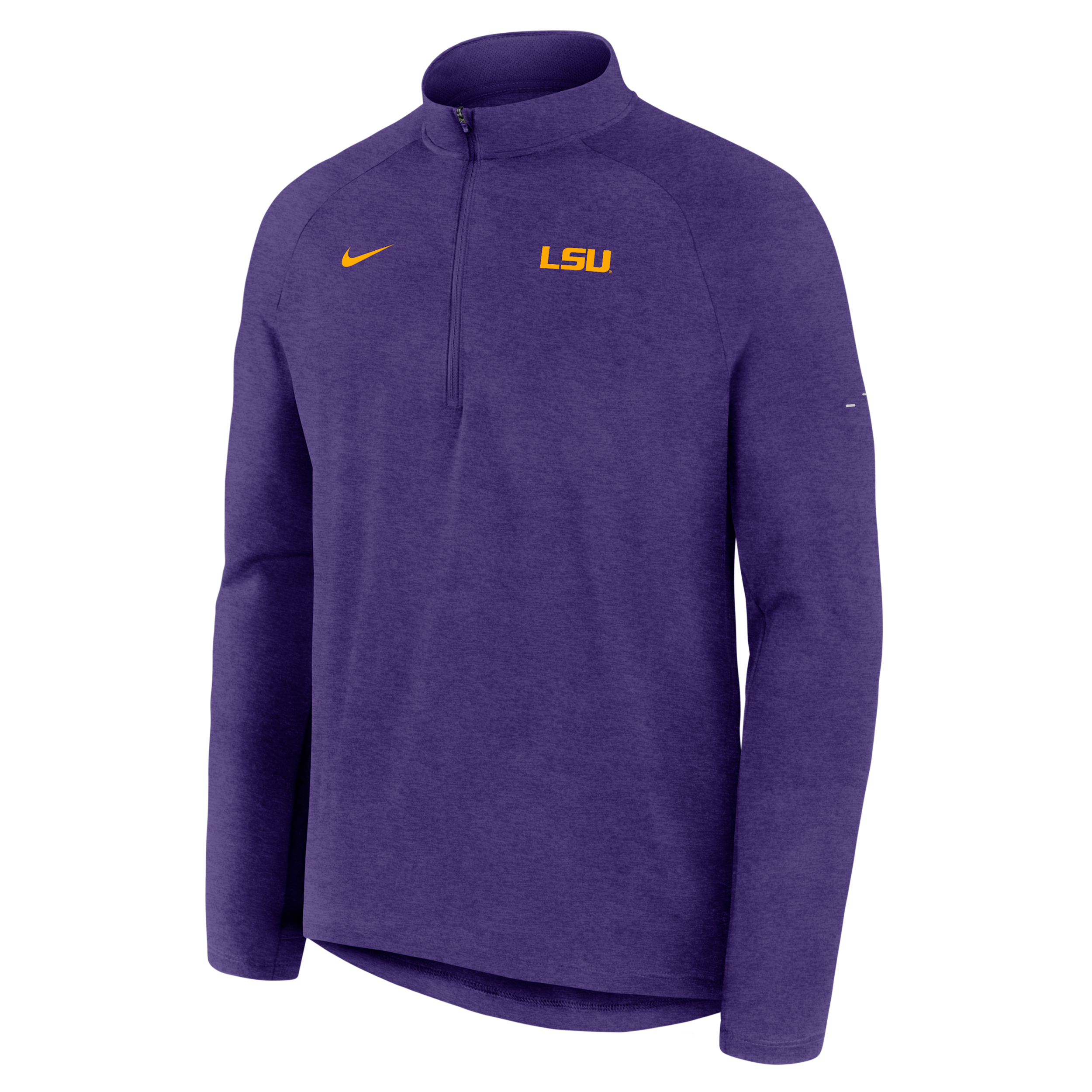 LSU Stride Nike Men's Dri-FIT College 1/2-Zip Long-Sleeve Top in Purple | 04V151LLSN-MPA