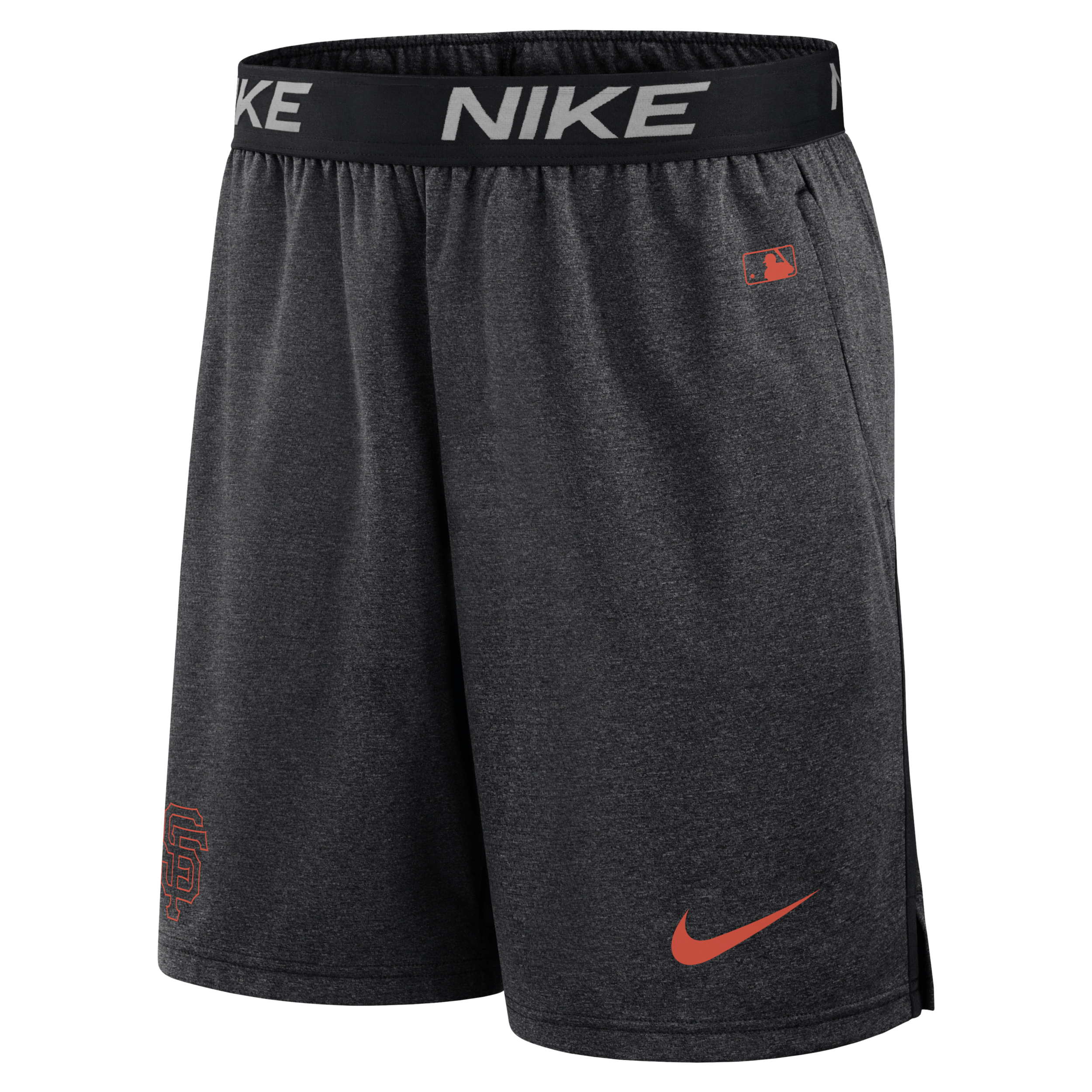 Nike San Francisco Giants Authentic Collection Practice Men's Dri-fit Mlb Shorts In Black