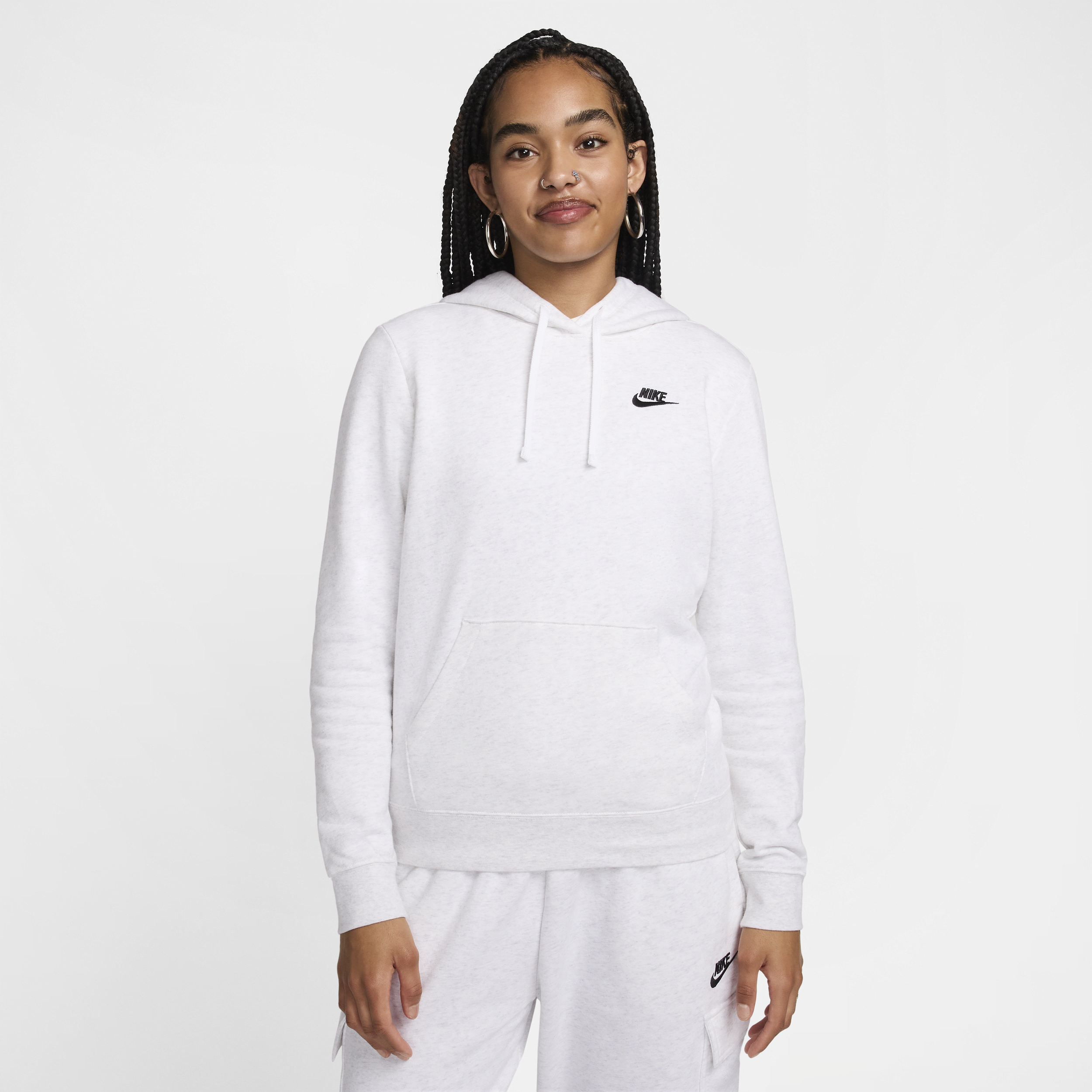 Nike Women's Sportswear Club Fleece Pullover Hoodie In Brown
