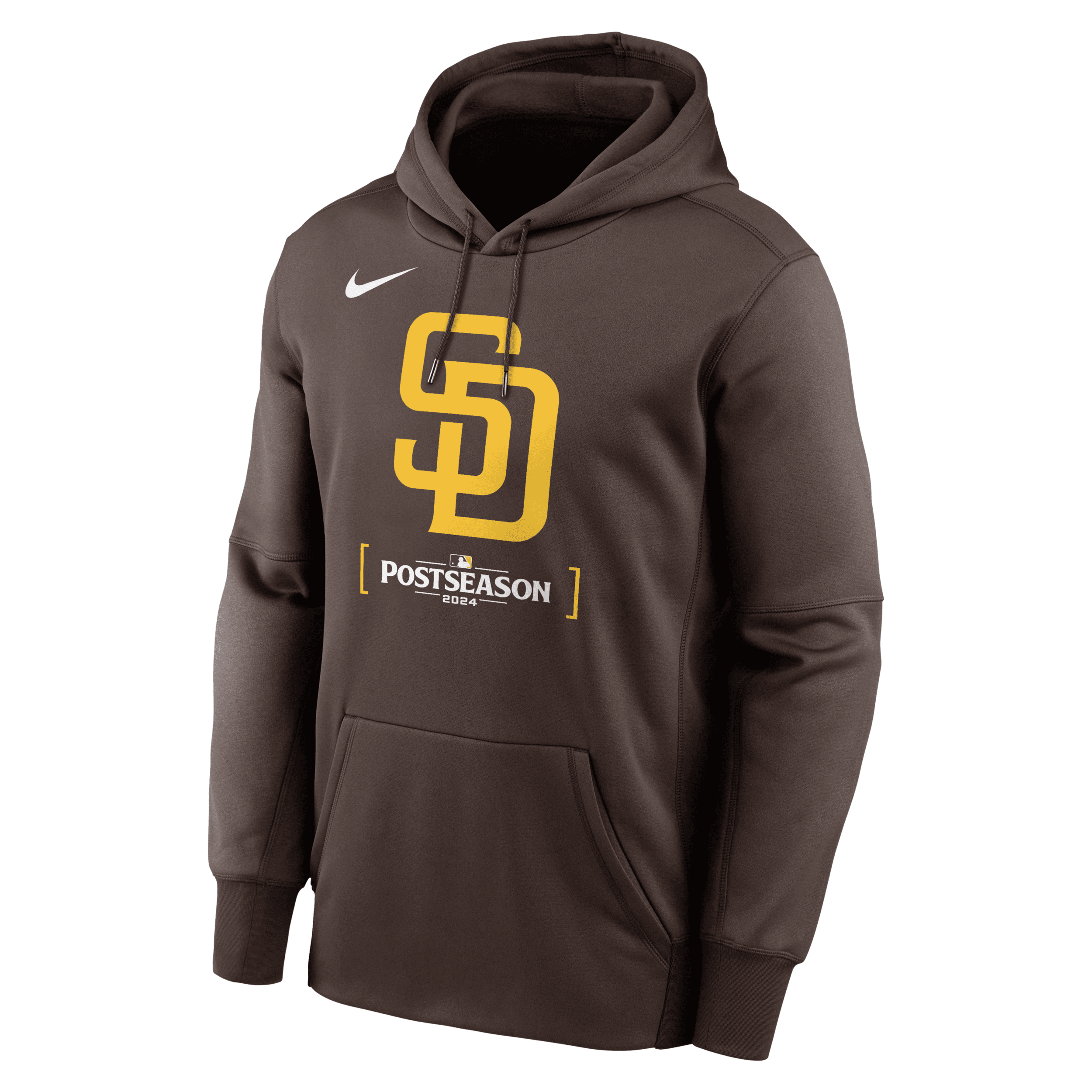 Nike Men's San Diego Padres 2024 Postseason Authentic Collection Men's  Therma Mlb Pullover Hoodie In Brown