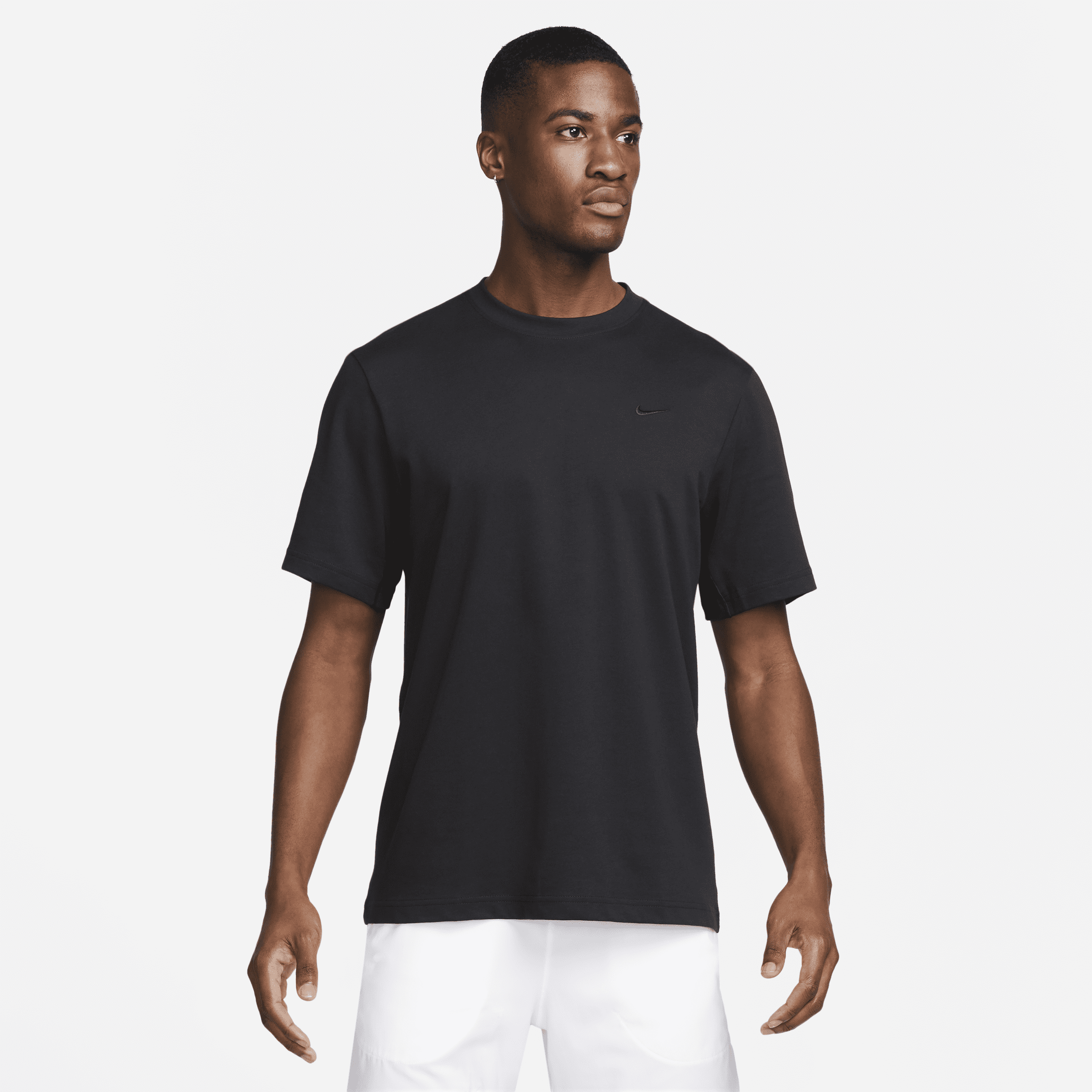Shop Nike Men's Primary Dri-fit Short-sleeve Versatile Top In Black