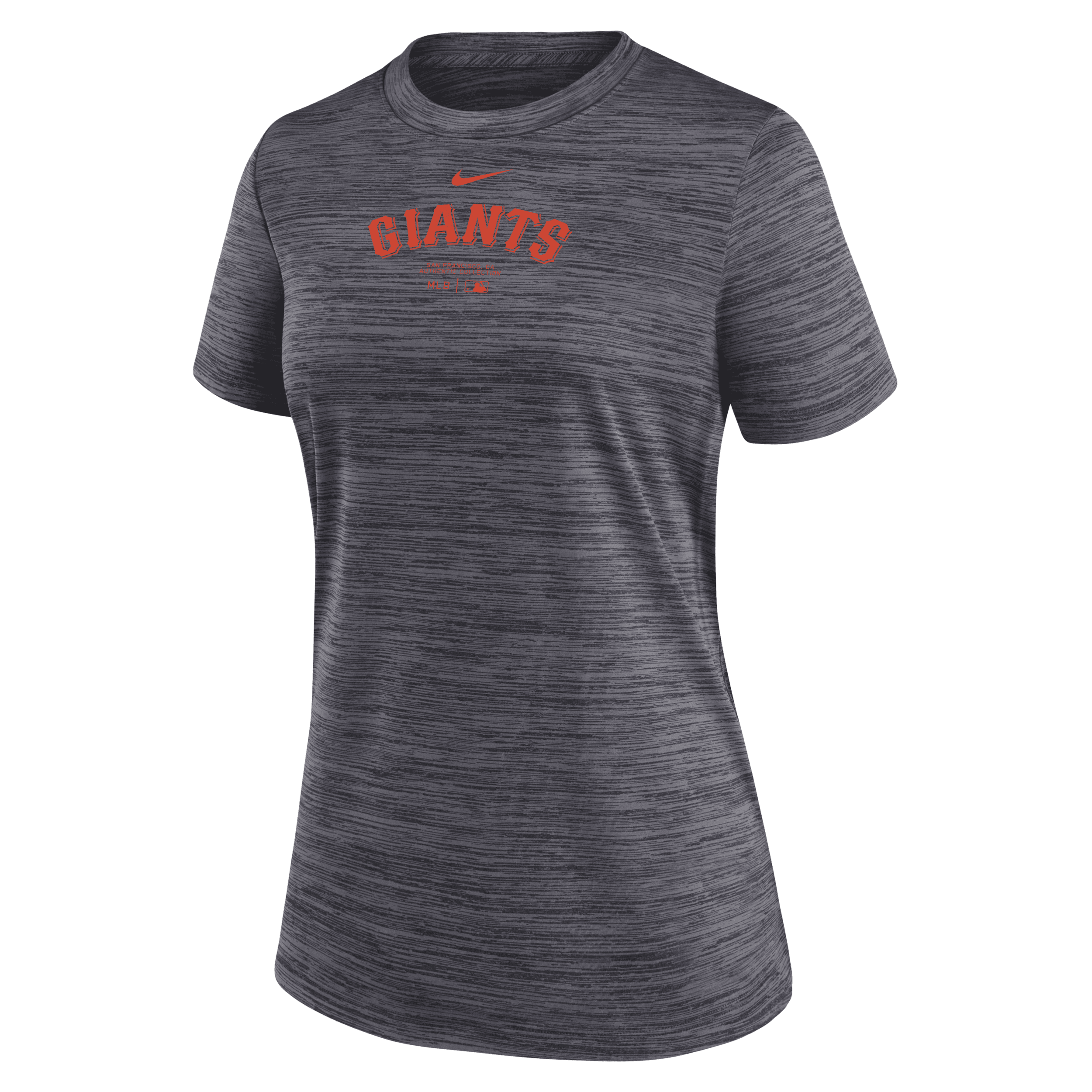 Nike San Francisco Giants Authentic Collection Practice Velocity Women's Dri-fit Mlb T-shirt In Black