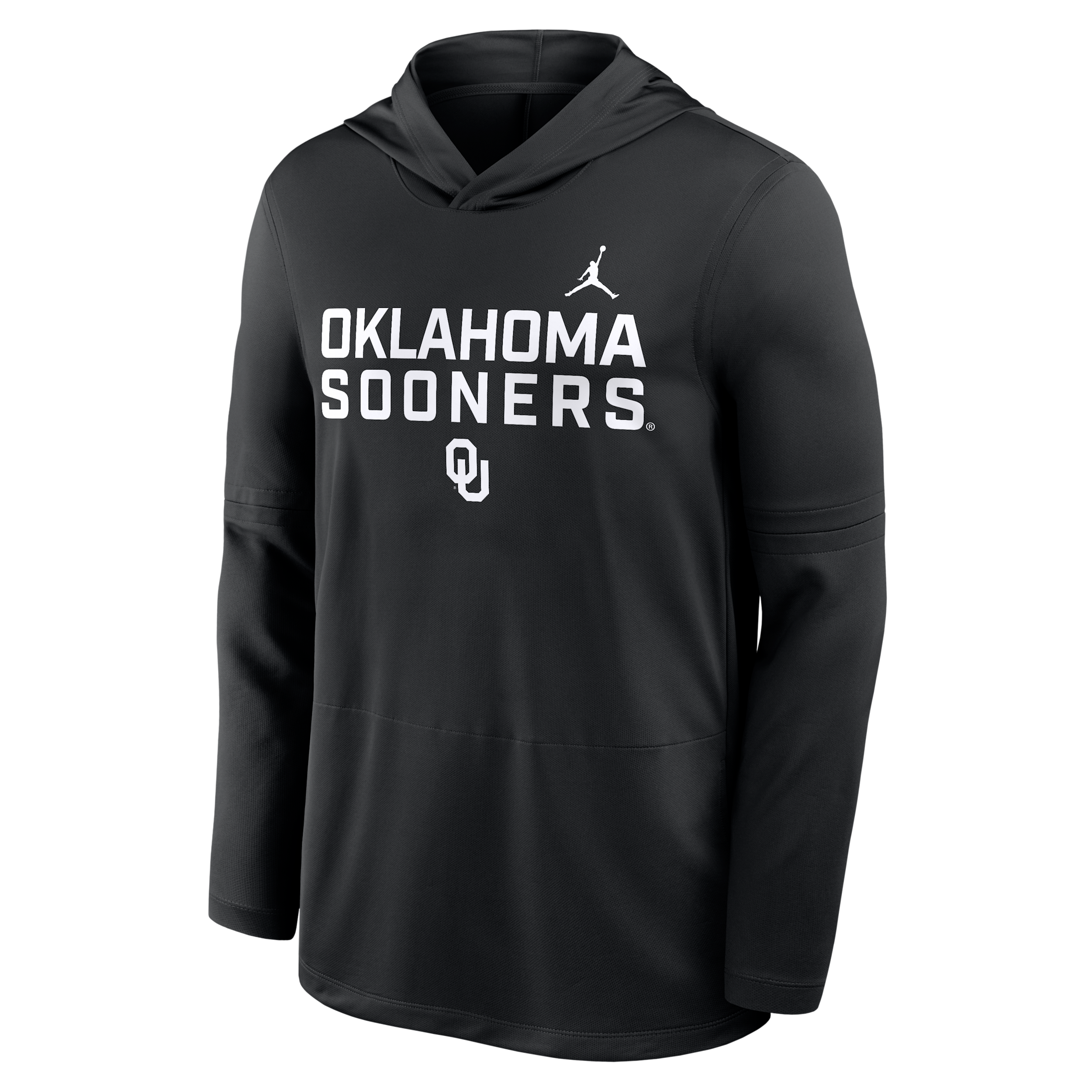 Jordan Men's Oklahoma Sideline  Brand Dri-fit College Long-sleeve Hooded Top In Black