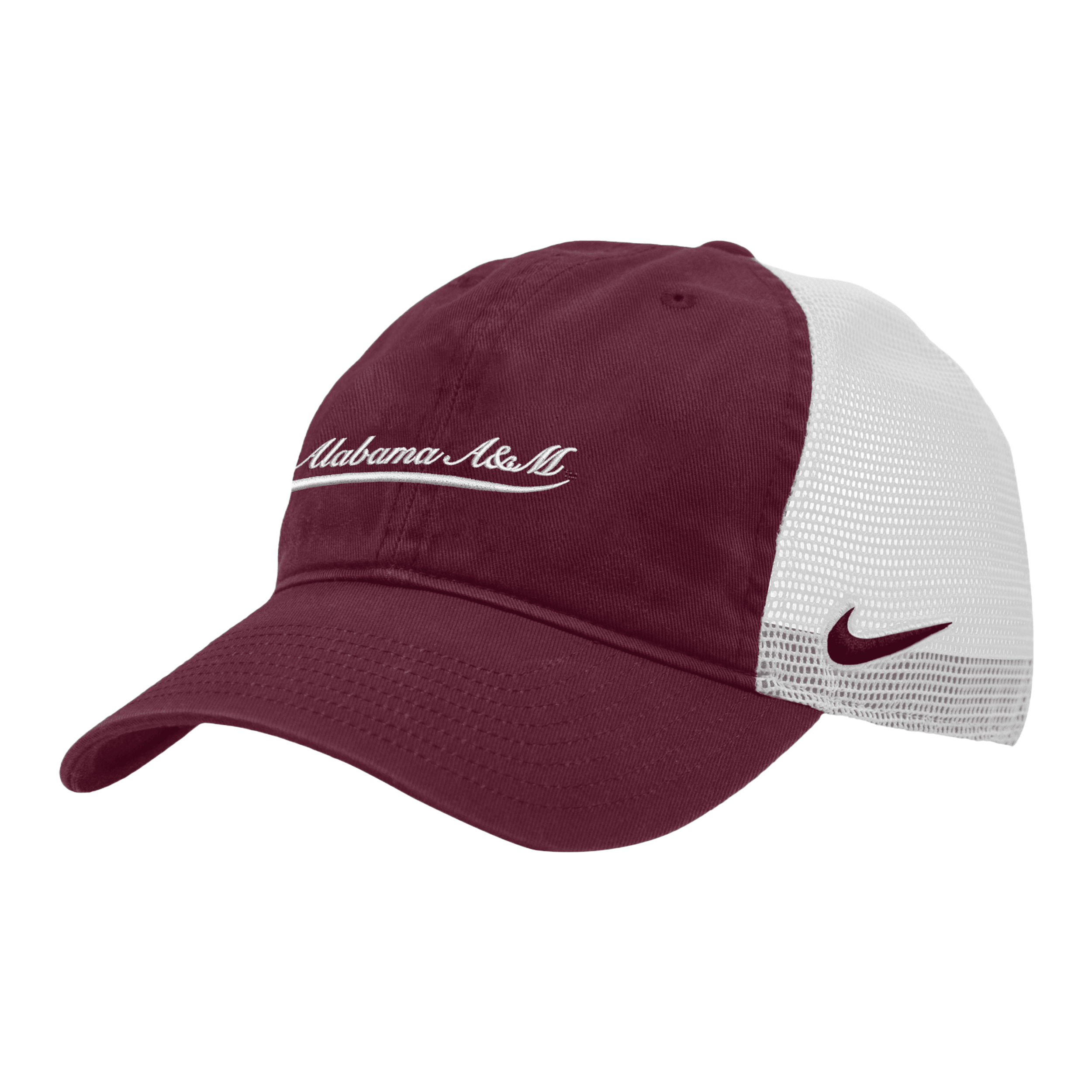 Nike Alabama A&m Heritage86  Unisex College Trucker Hat In Red