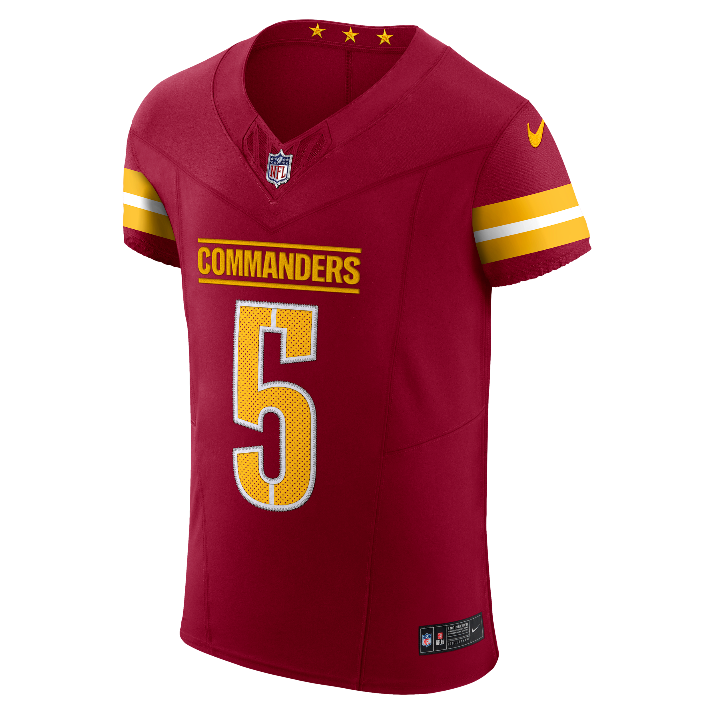 Nike Men's Jayden Daniels Burgundy Washington Commanders Team Vapor F.u.s.e. Elite Jersey - Burgundy