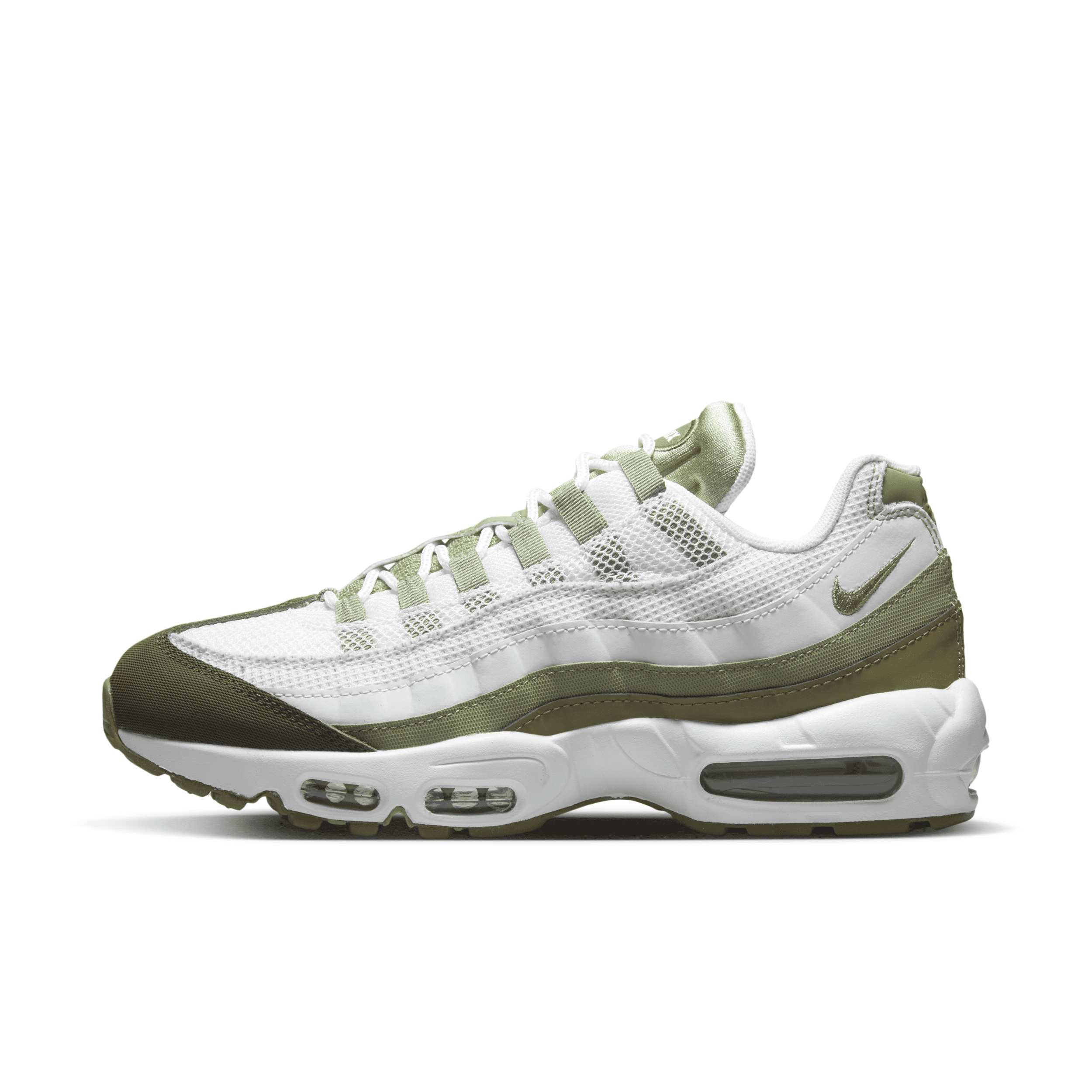 Larry Belmont Traditie gebrek Nike Men's Air Max 95 Shoes In White/olive | ModeSens