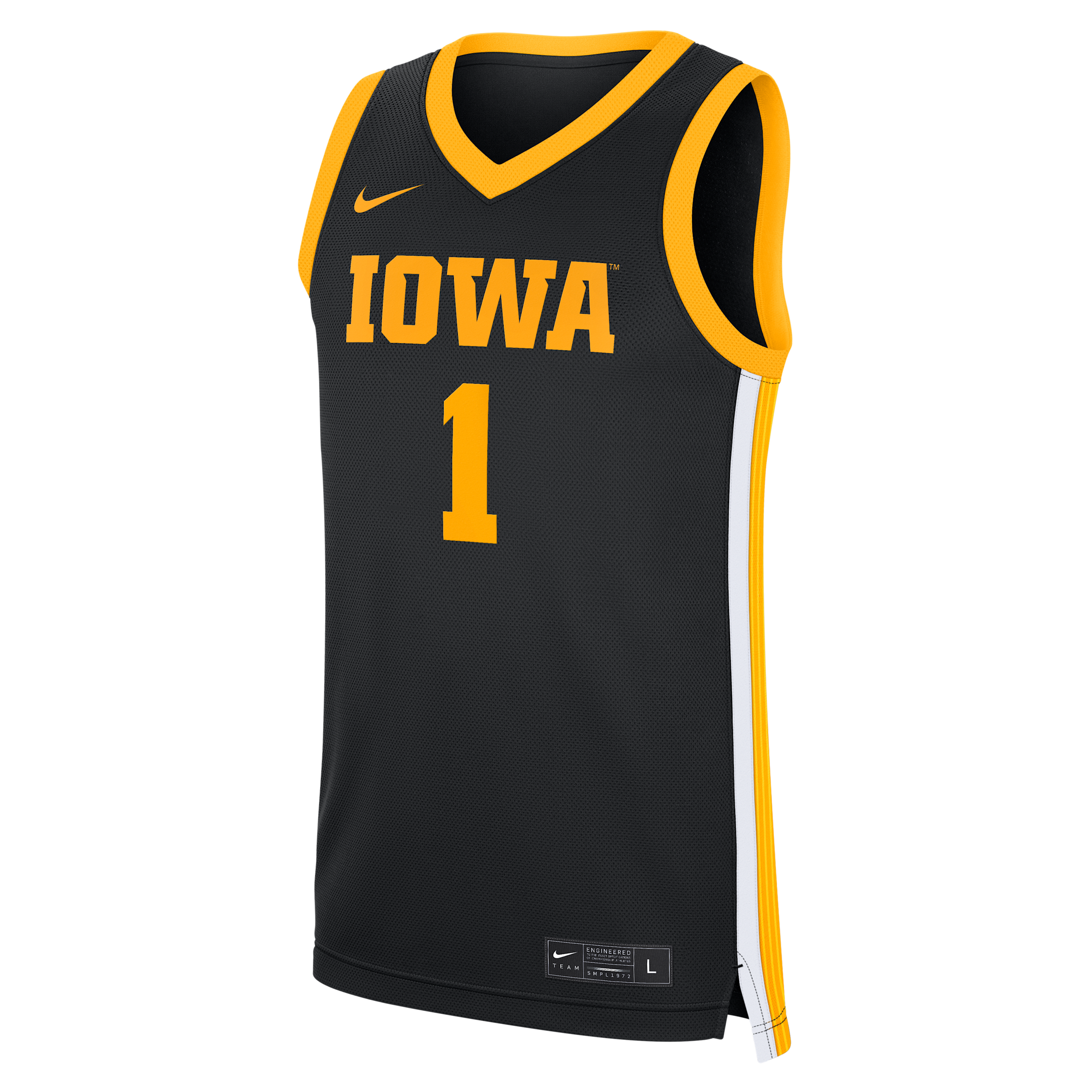 Iowa Hawkeyes Replica Nike Men's College Basketball Jersey in Black | CLEVGRJNCBJIOW-IOW