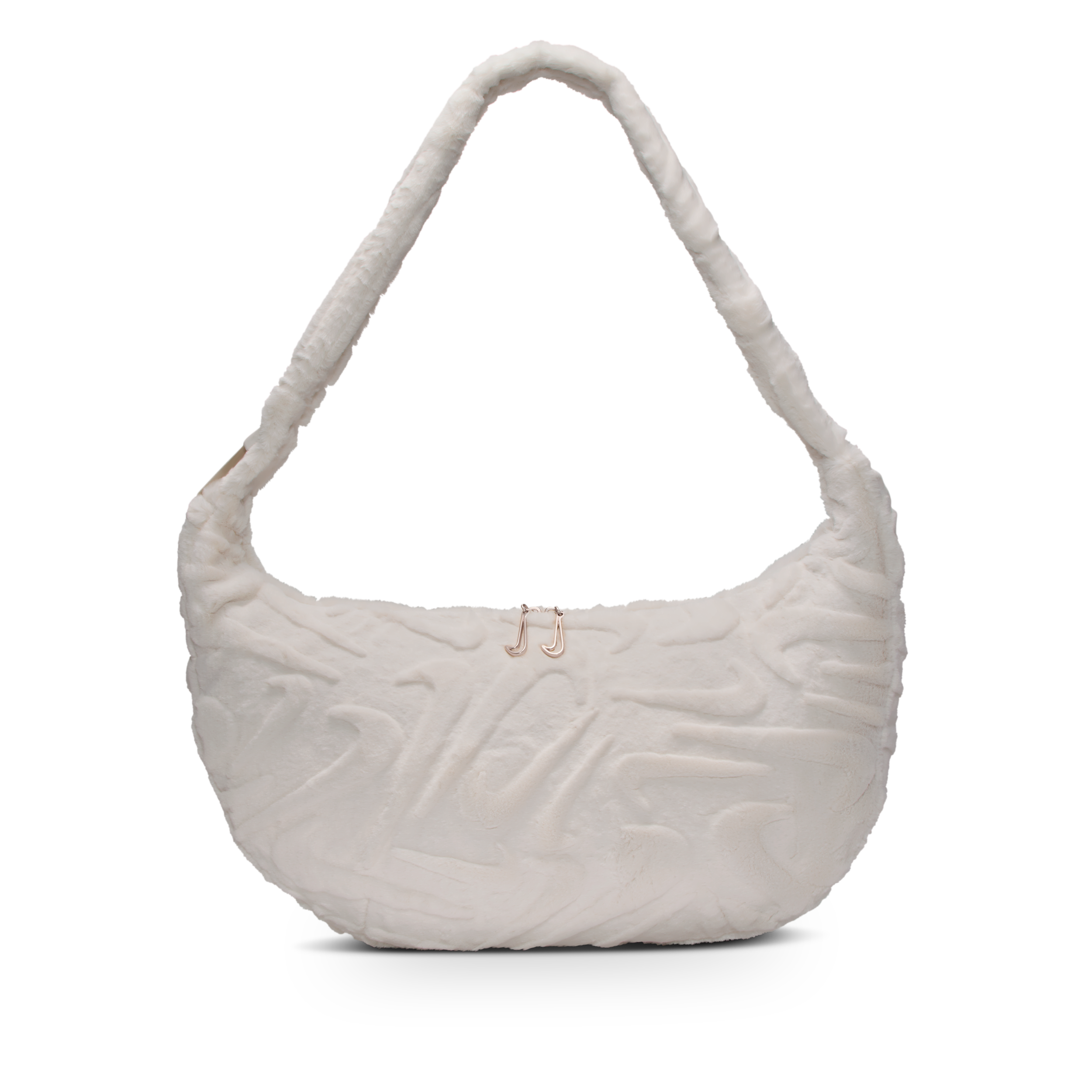 Nike Women's Sportswear Faux Fur Slouchy Bag (19l) In Gray