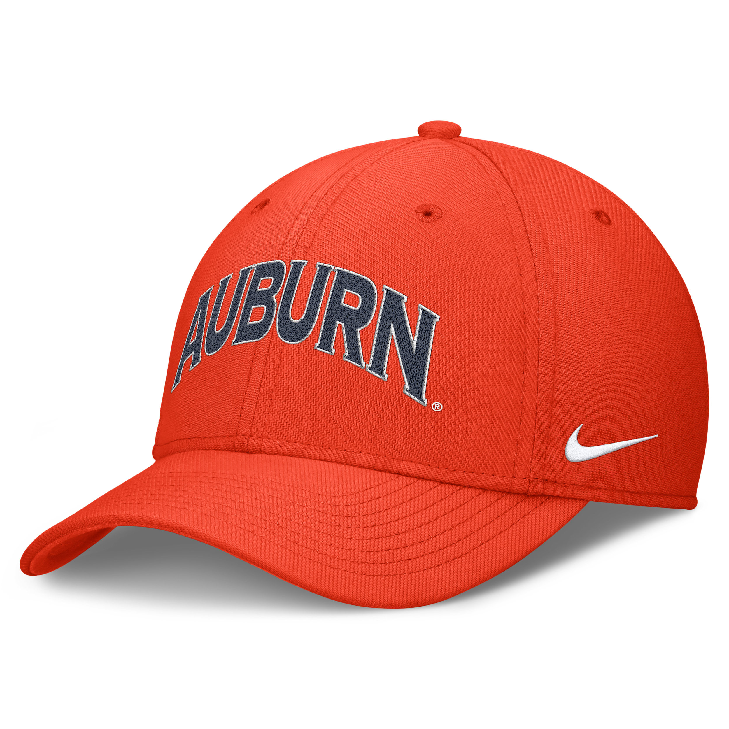 Auburn Classic Swooshflex Nike Men's Dri-FIT College Hat in Orange | NC0389LAUN-KLK
