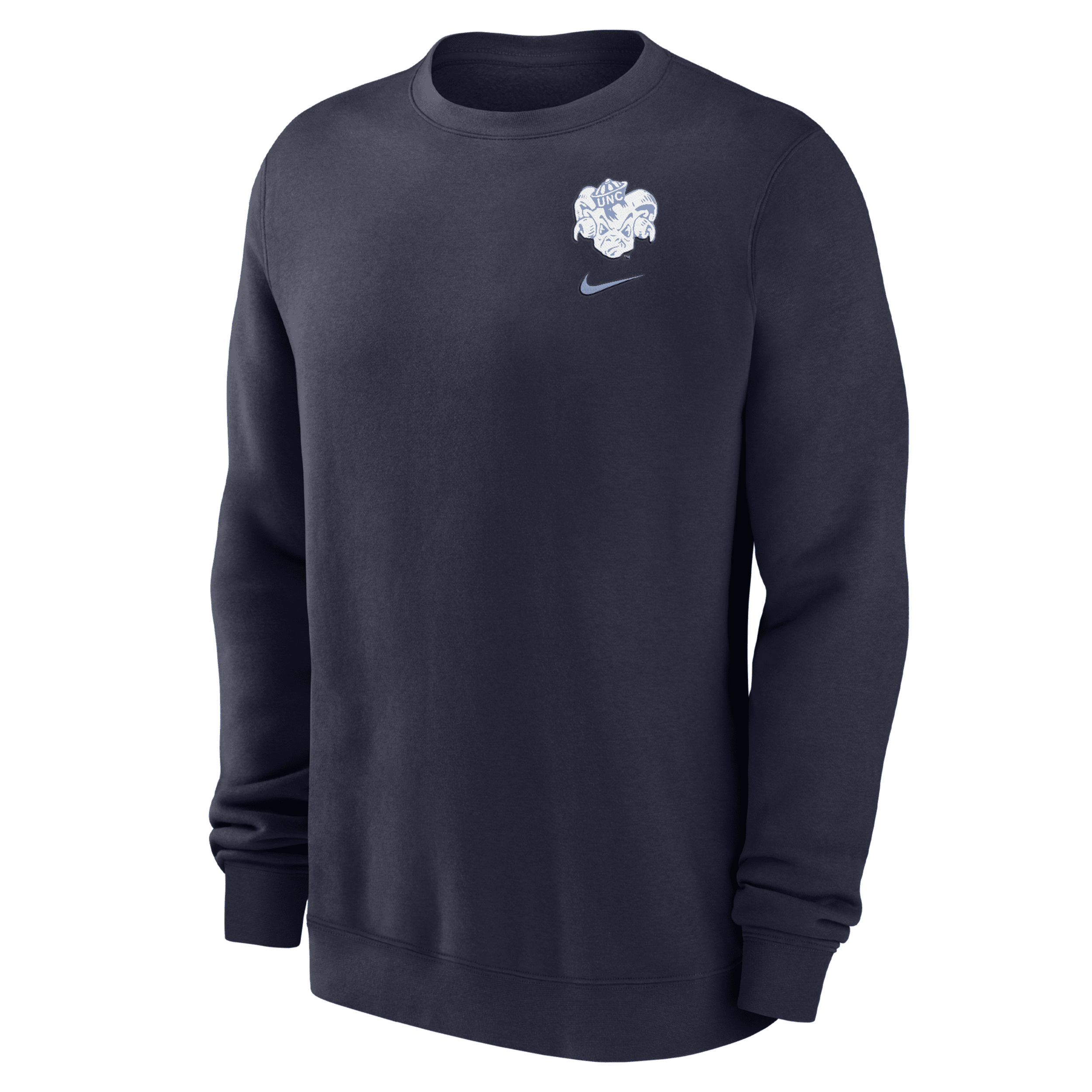 Shop Nike Unc Club Fleece  Men's College Sweatshirt In Blue