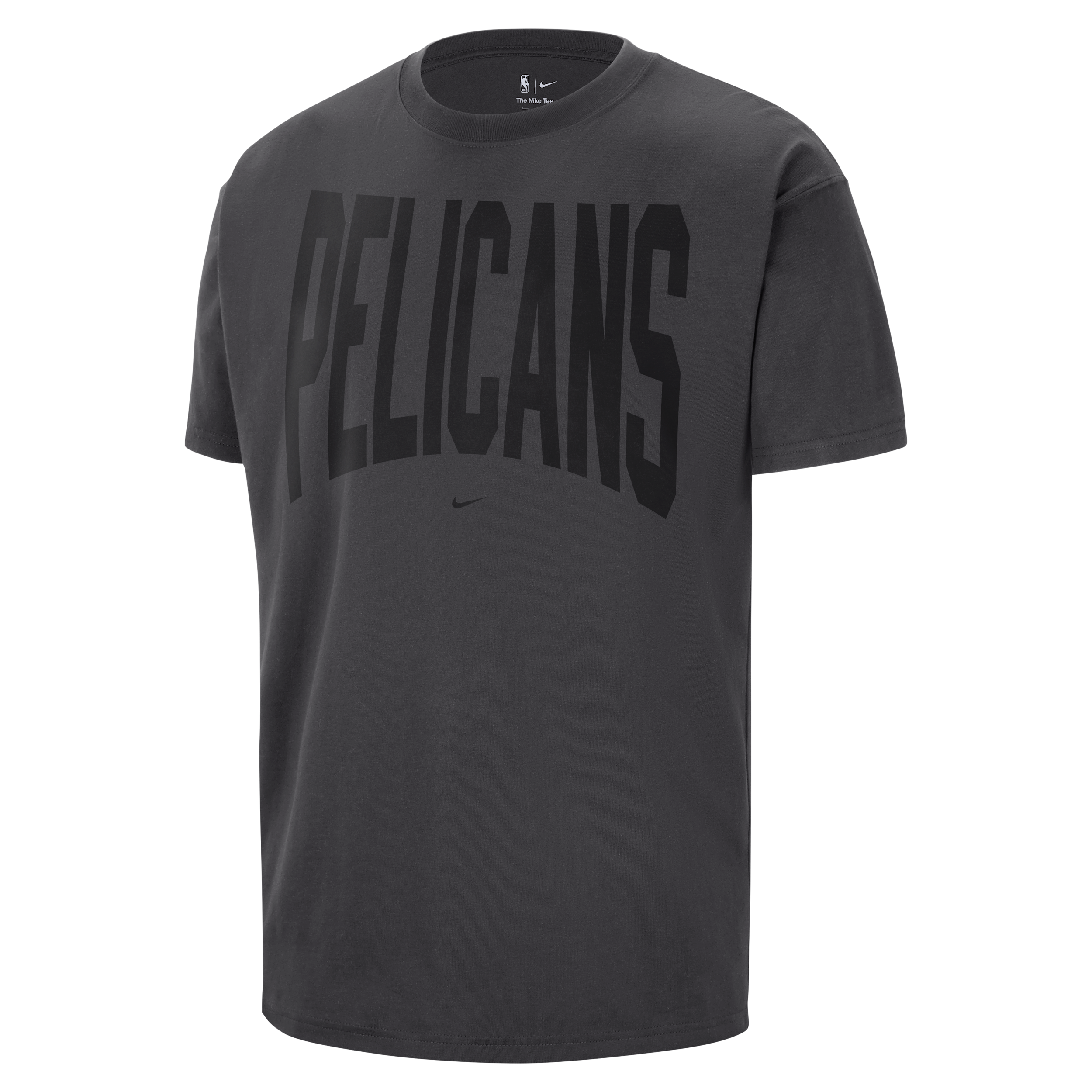 Nike Adult New Orleans Pelicans Worn With Obsession Standard Issue Travel Peak T-Shirt, Men's, XXL, Gray