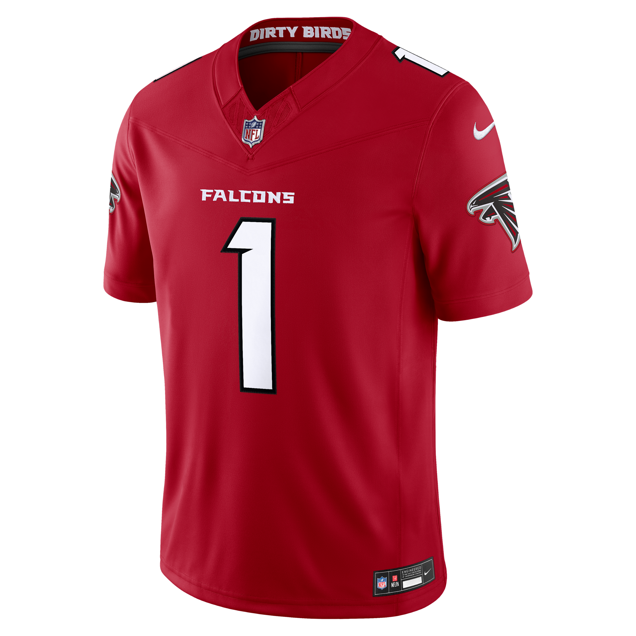 Nike Men's Dirty Birds Red Atlanta Falcons Team Vapor F.u.s.e. Stitched Limited Jersey - Red