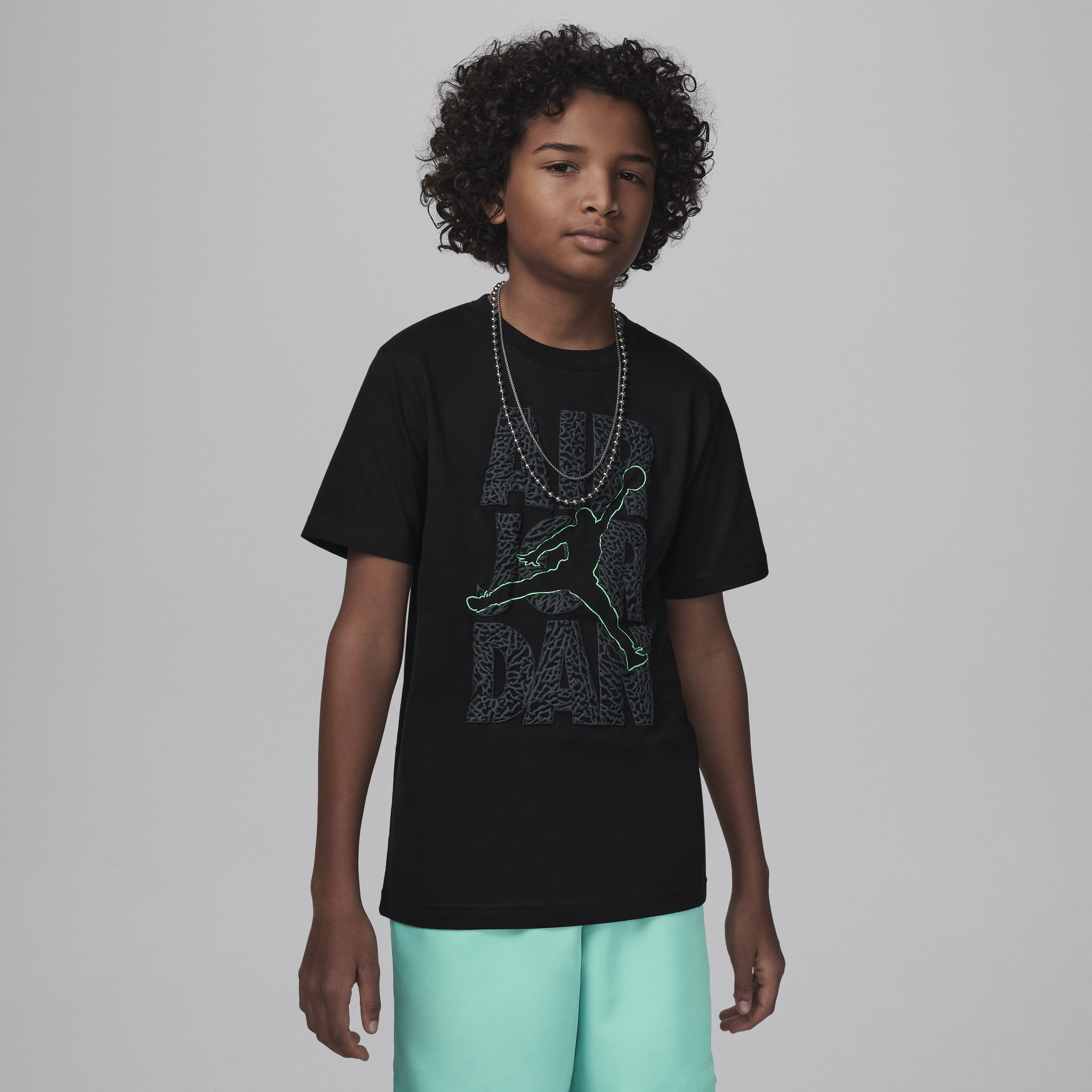 Jordan Air  Big Kids' Aj3 Glow Stack T-shirt In Black
