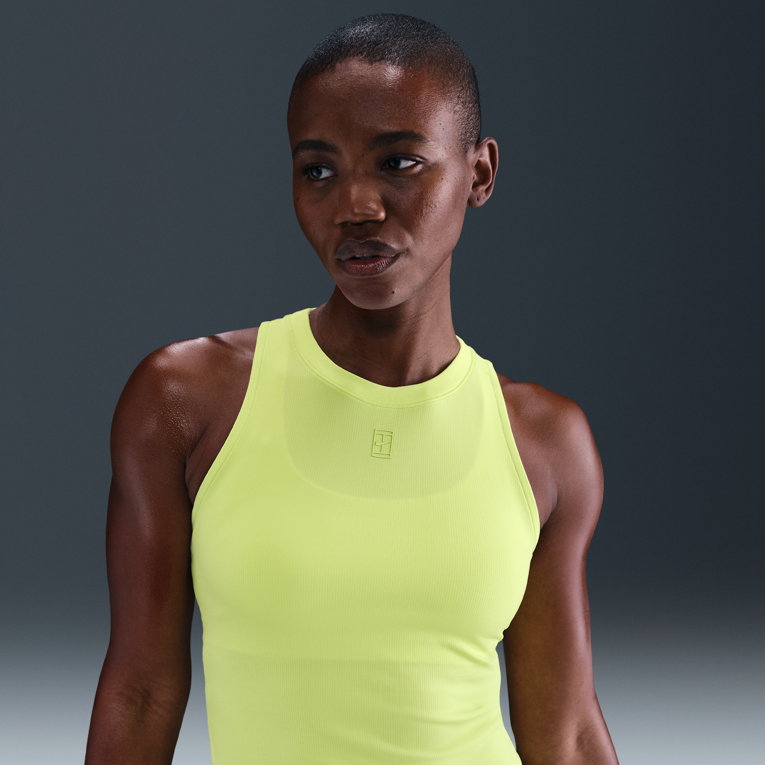 Nike Women's Court Advantage Dri-fit Tennis Tank Top In Yellow