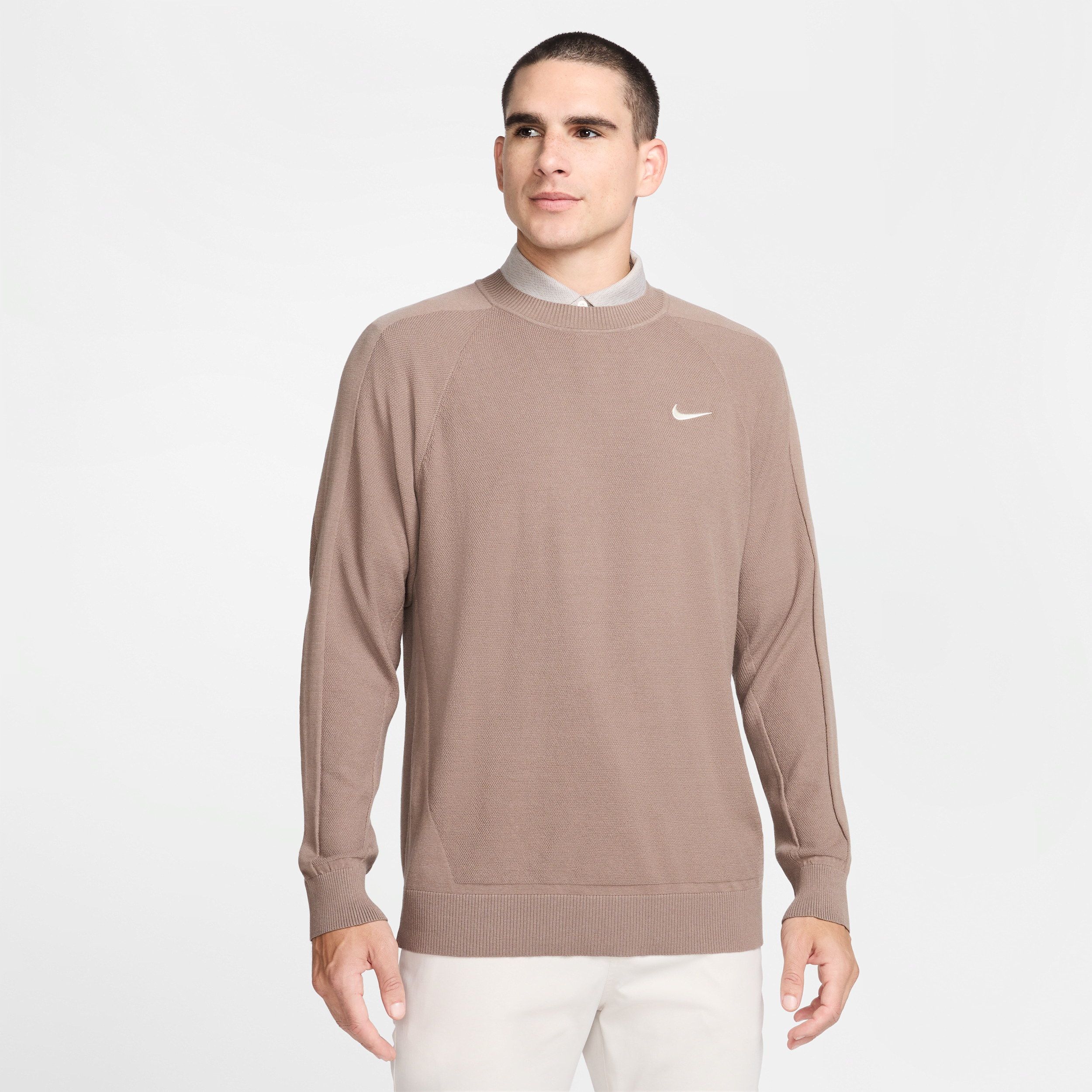 Nike Men's Tour Golf Sweater In Brown