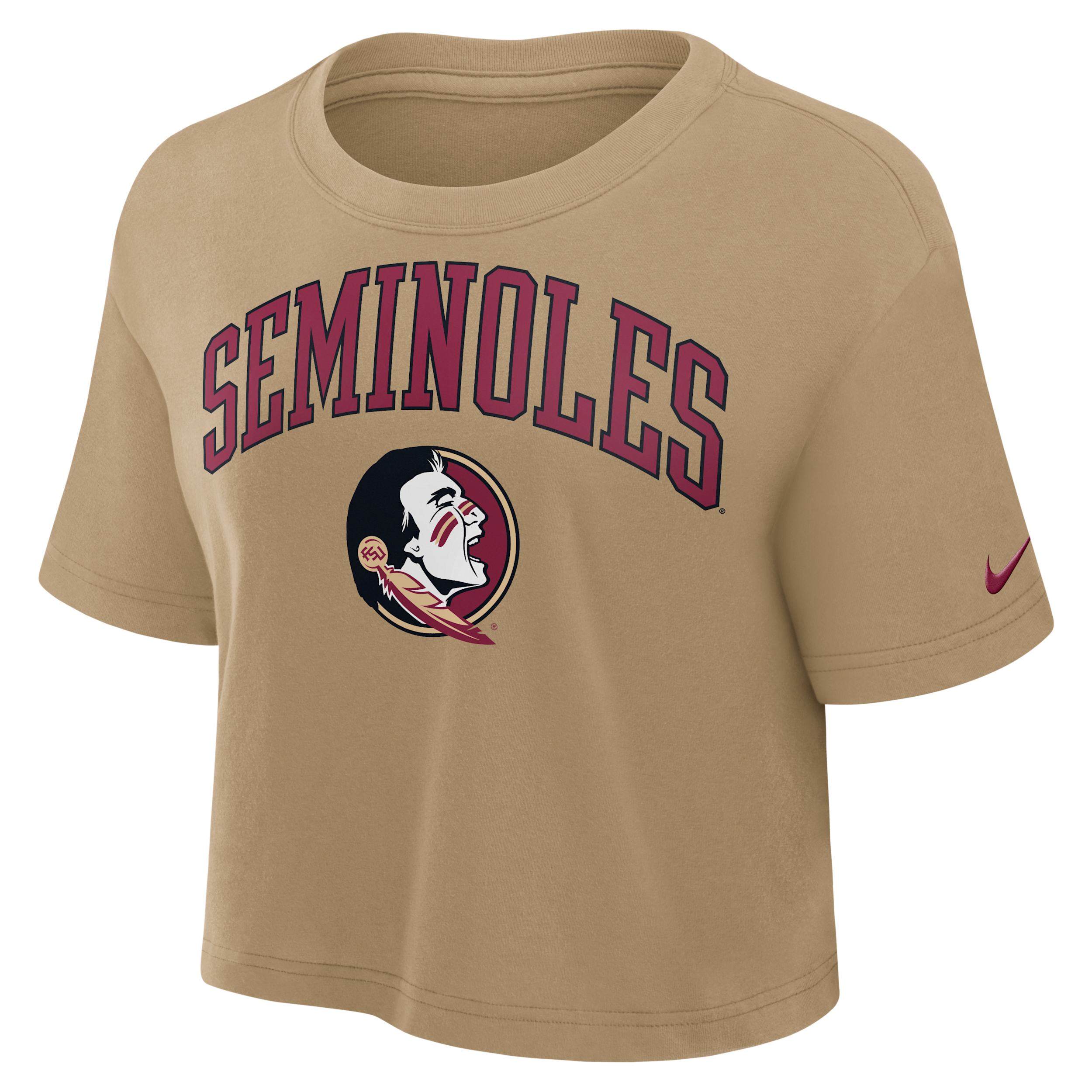 Nike Florida State Athletic Prep Arch Women's Dri-fit College Cropped T-shirt