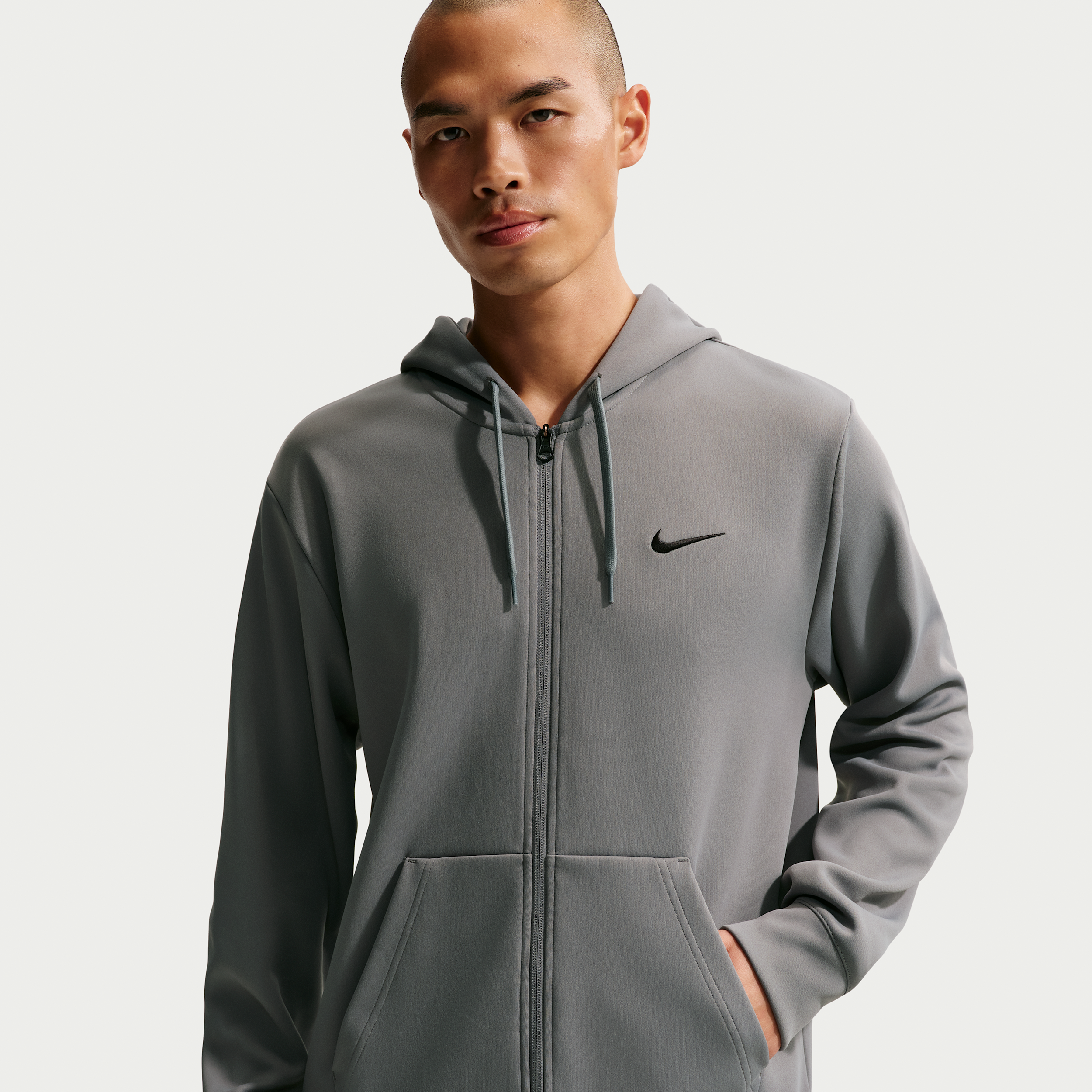 Nike Men's Flex Dri-FIT UV Protection Fleece Full-Zip Hoodie in Grey | IF2982-084