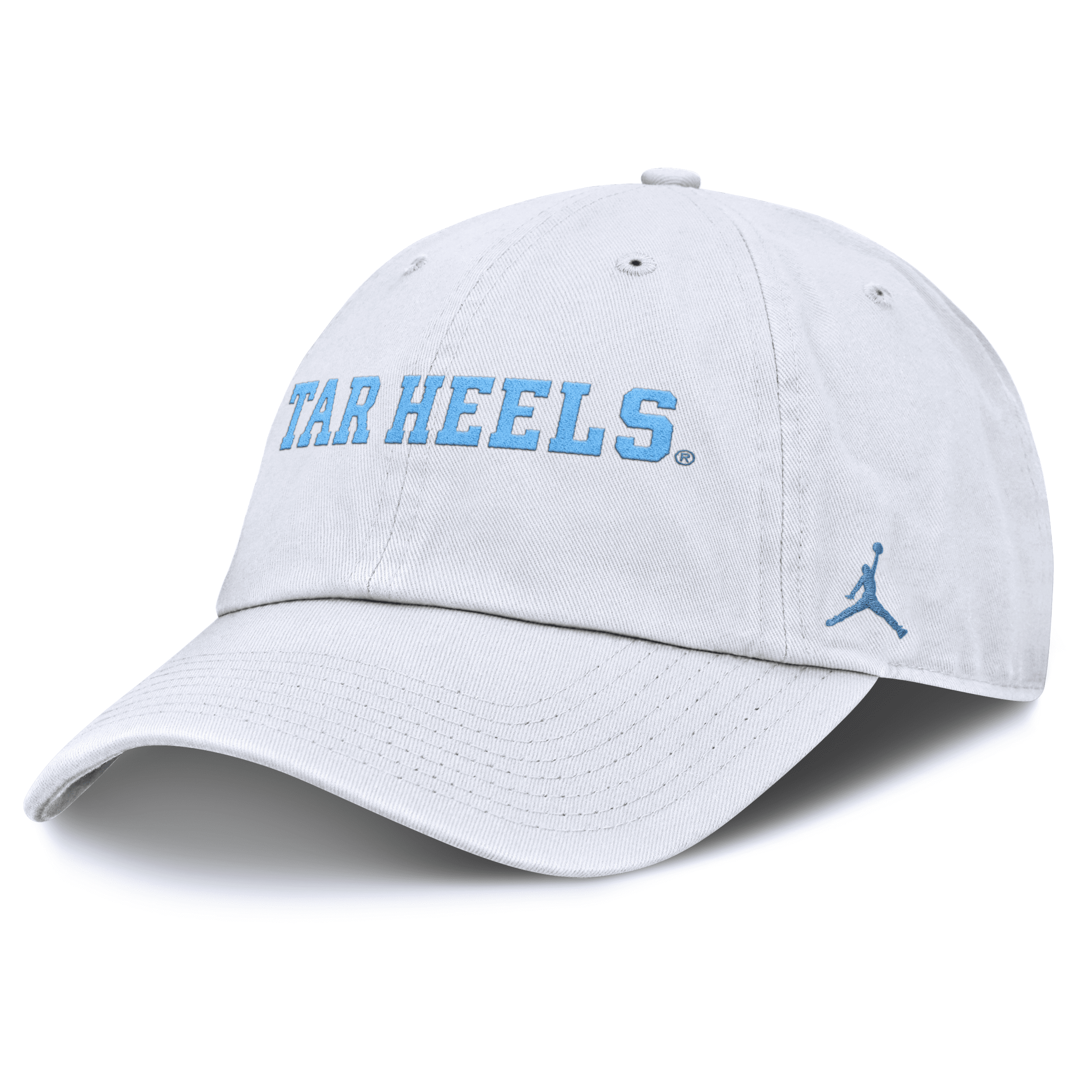 JORDAN MEN'S NORTH CAROLINA TAR HEELS CORE CLUB MASCOT WORDMARK BRAND COLLEGE ADJUSTABLE HAT 1015802402