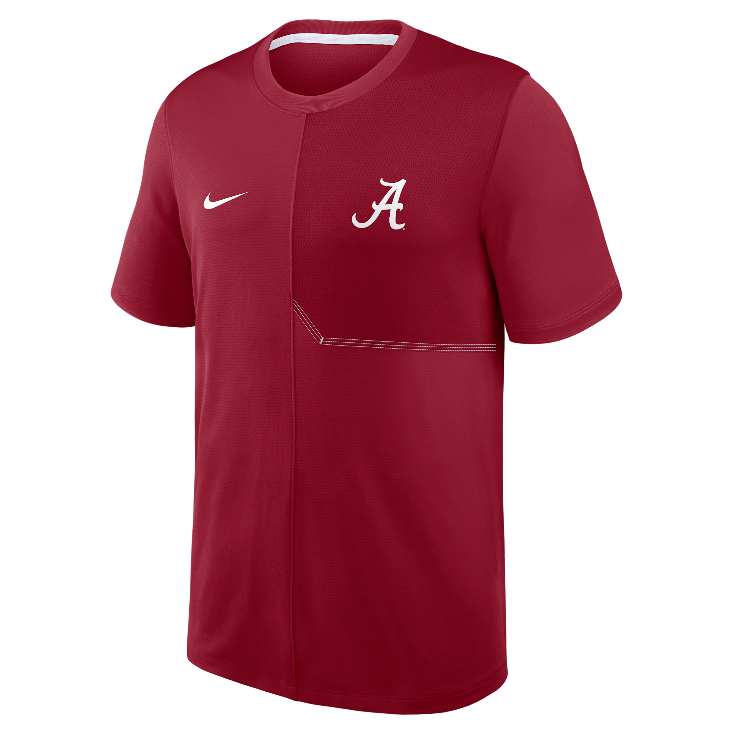 Alabama Sideline Coach Nike Men's Dri-FIT College Top in Red | 03B299MIABN-GQK
