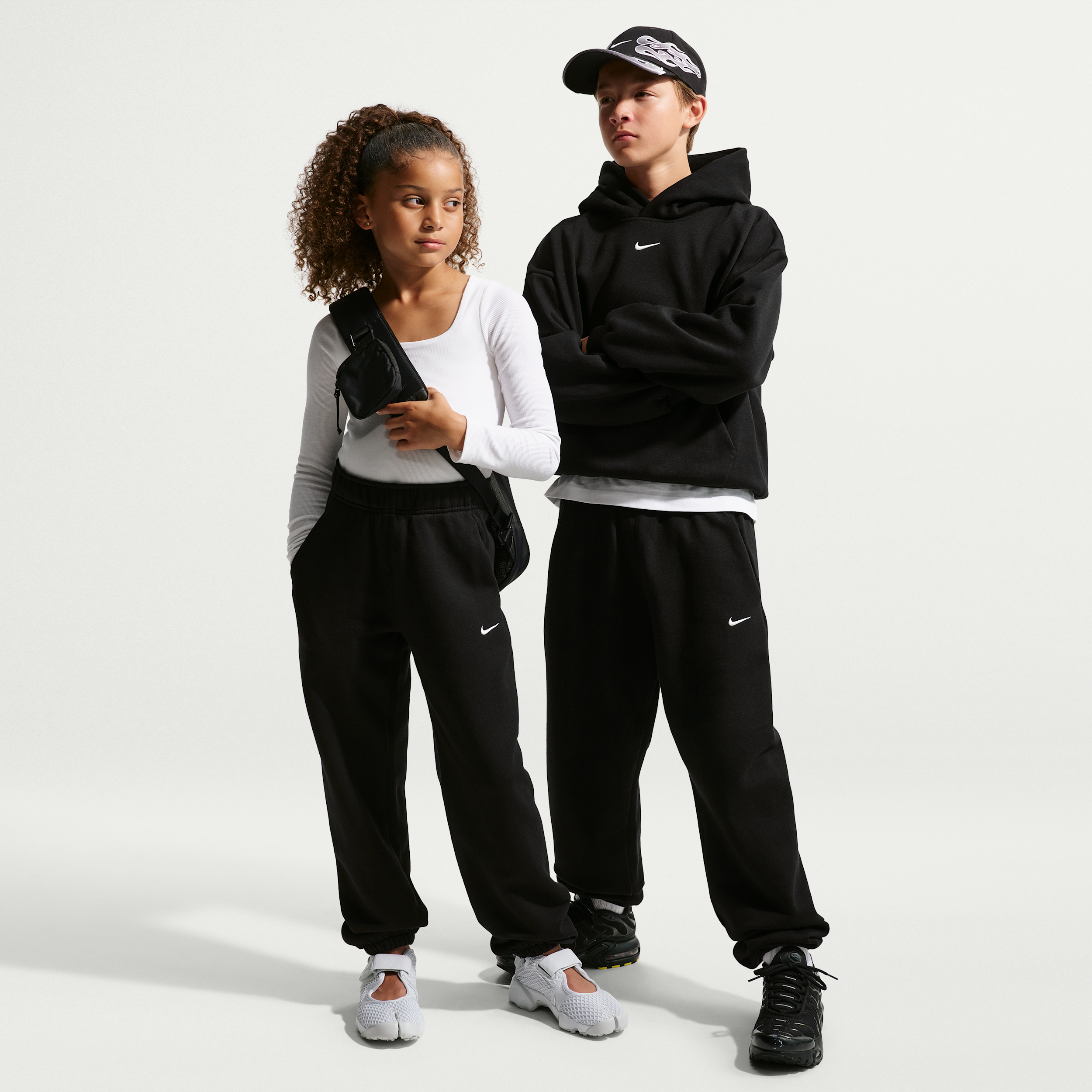 Boys Nike Solo BB Cuff Pants - Boys' Grade School Black/Sail Size L