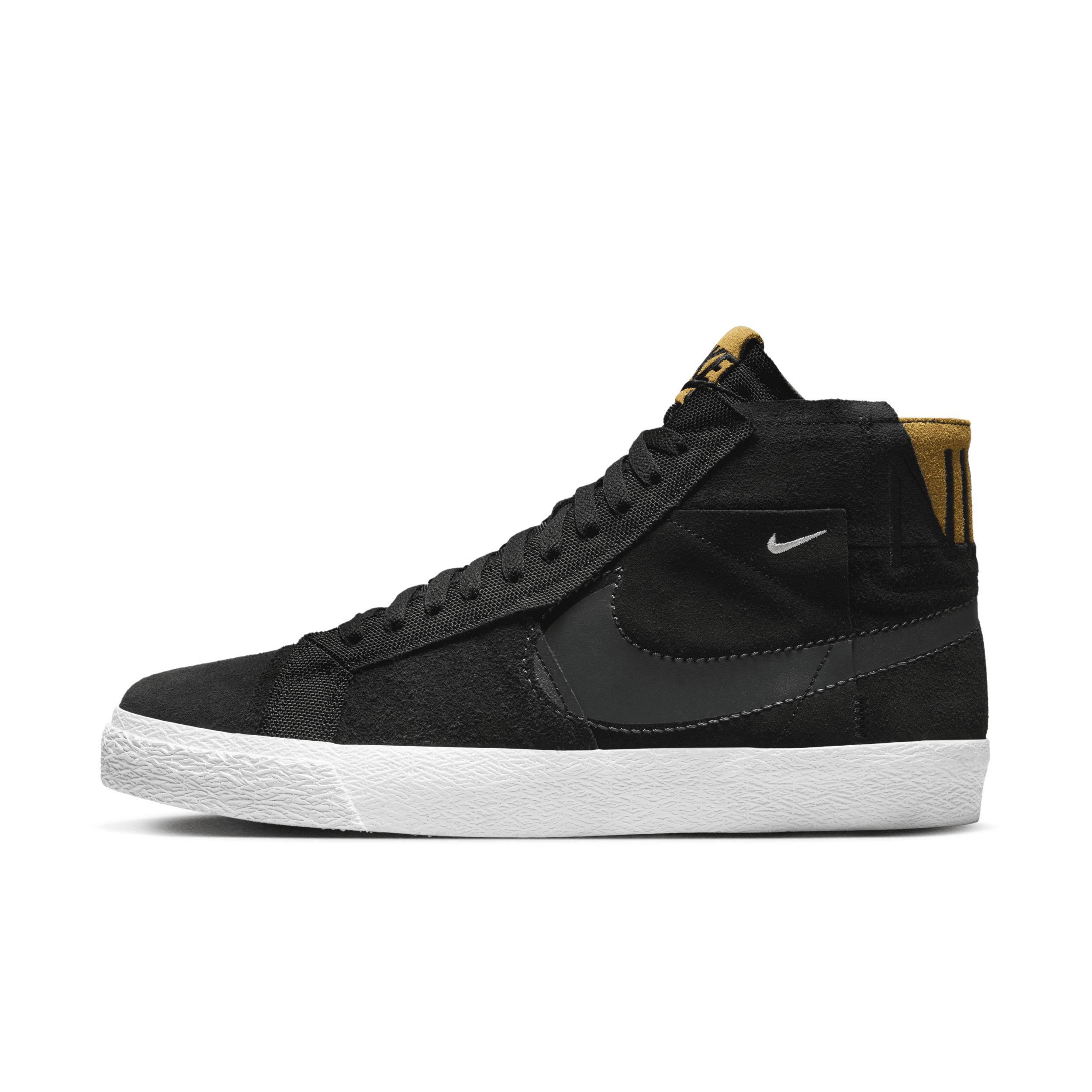 Nike Unisex  Sb Zoom Blazer Mid Premium Skate Shoes In Black