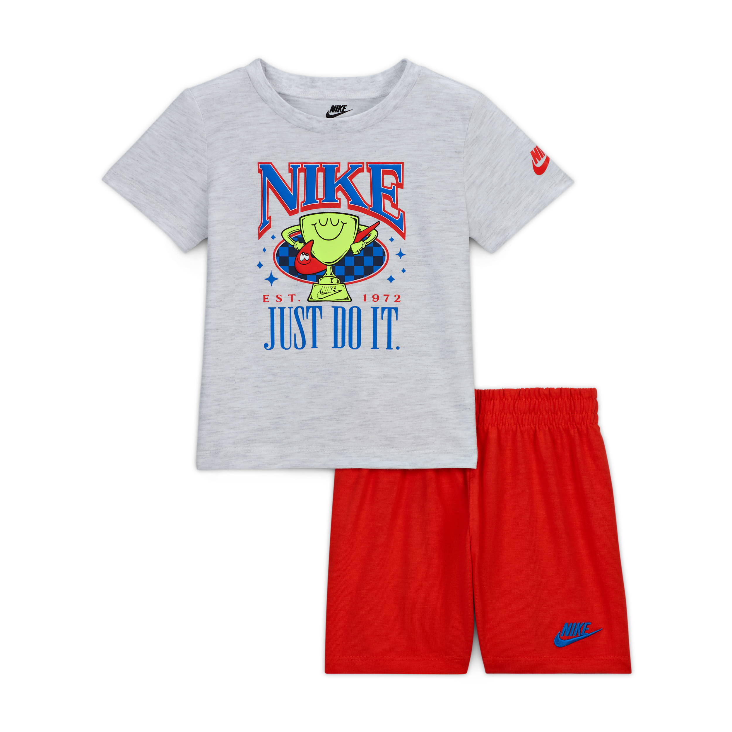 Nike Ace Your Game Baby (12-24m) Jersey T-shirt And Shorts Set In Red