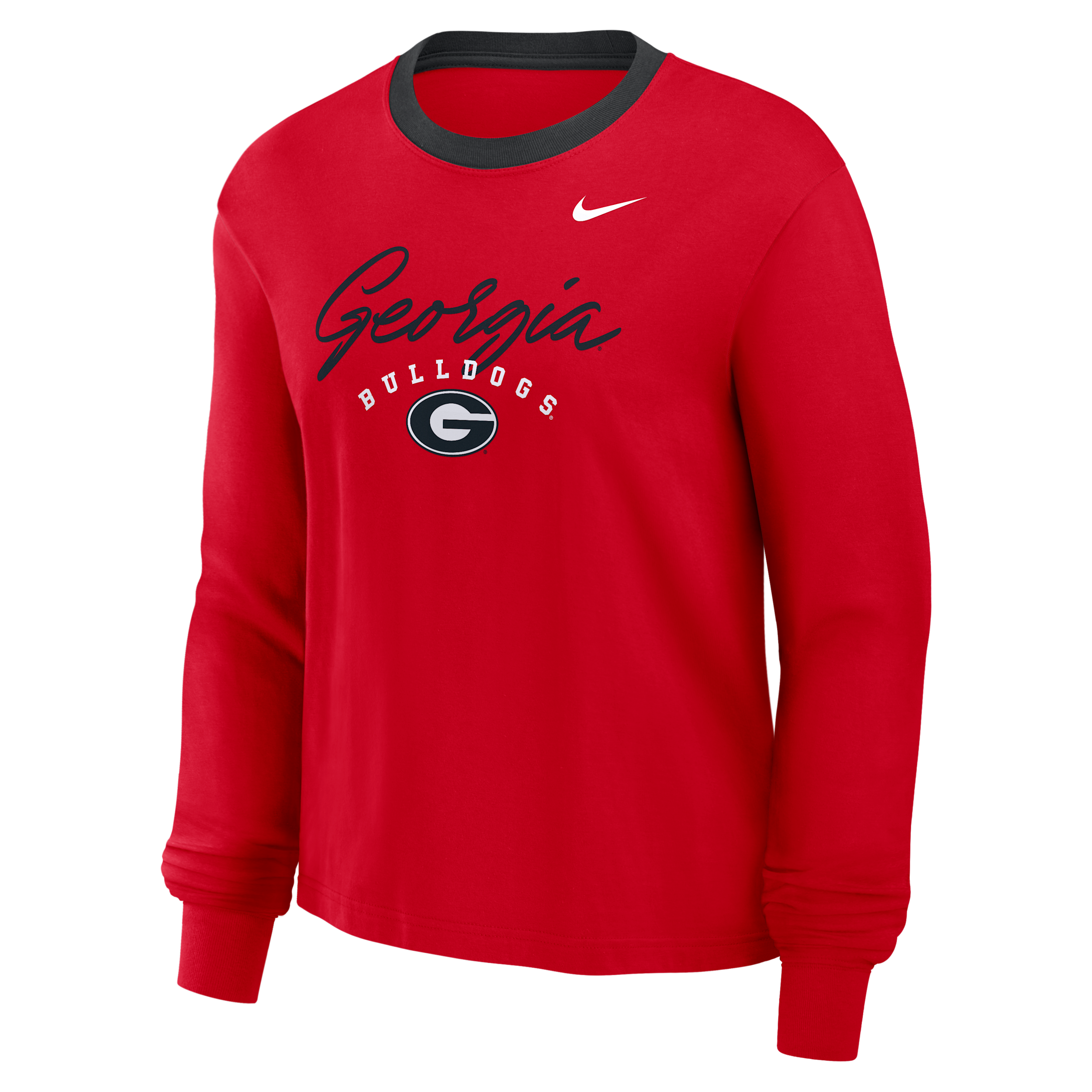 Georgia Legacy Nike Women's College Long-Sleeve T-Shirt in Red | 03N2064YGBN-MGK