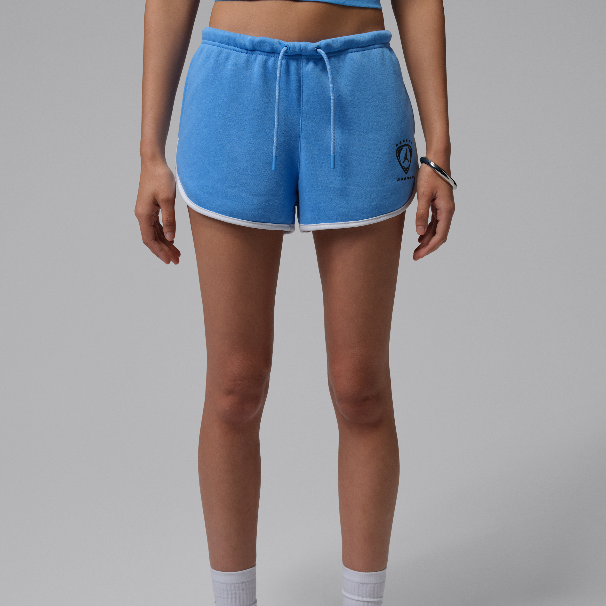 Women's Jordan Brooklyn Fleece Shorts in Blue | IR8800-412