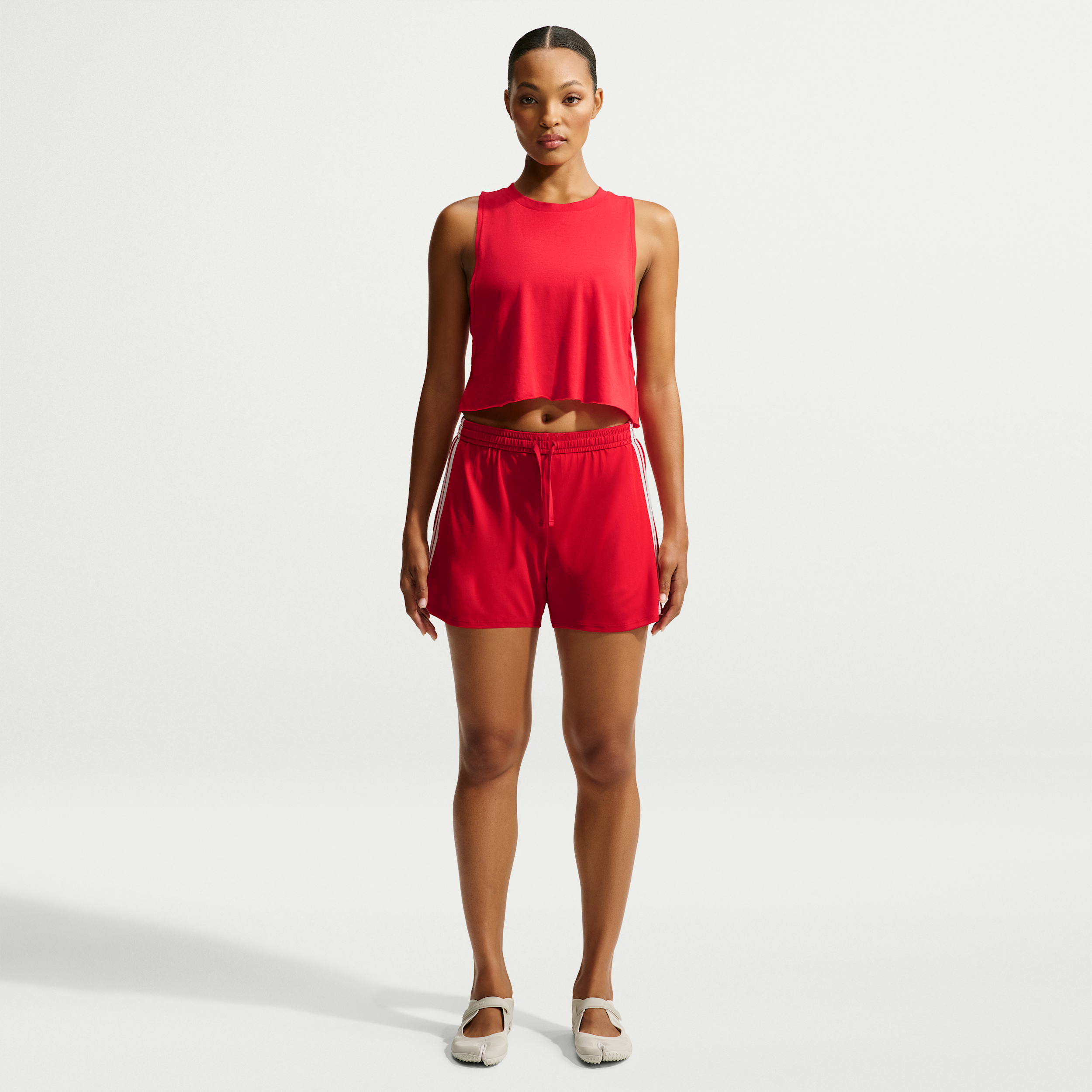 Nike Women's SKIMS Stretch Knit 5" Shorts in Red | IV6653-614