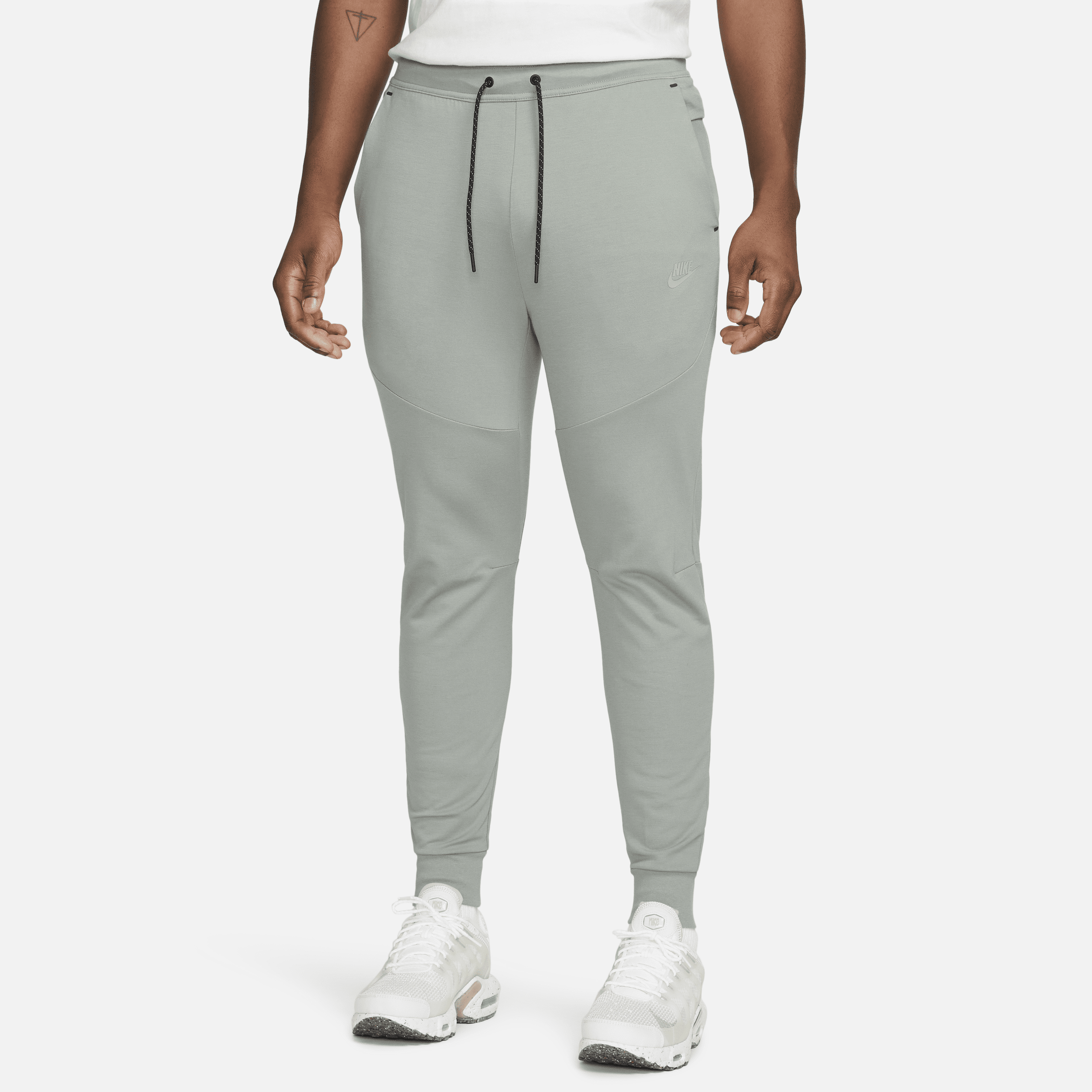 Shop Nike Men's  Sportswear Tech Fleece Lightweight Slim-fit Jogger Sweatpants In Grey