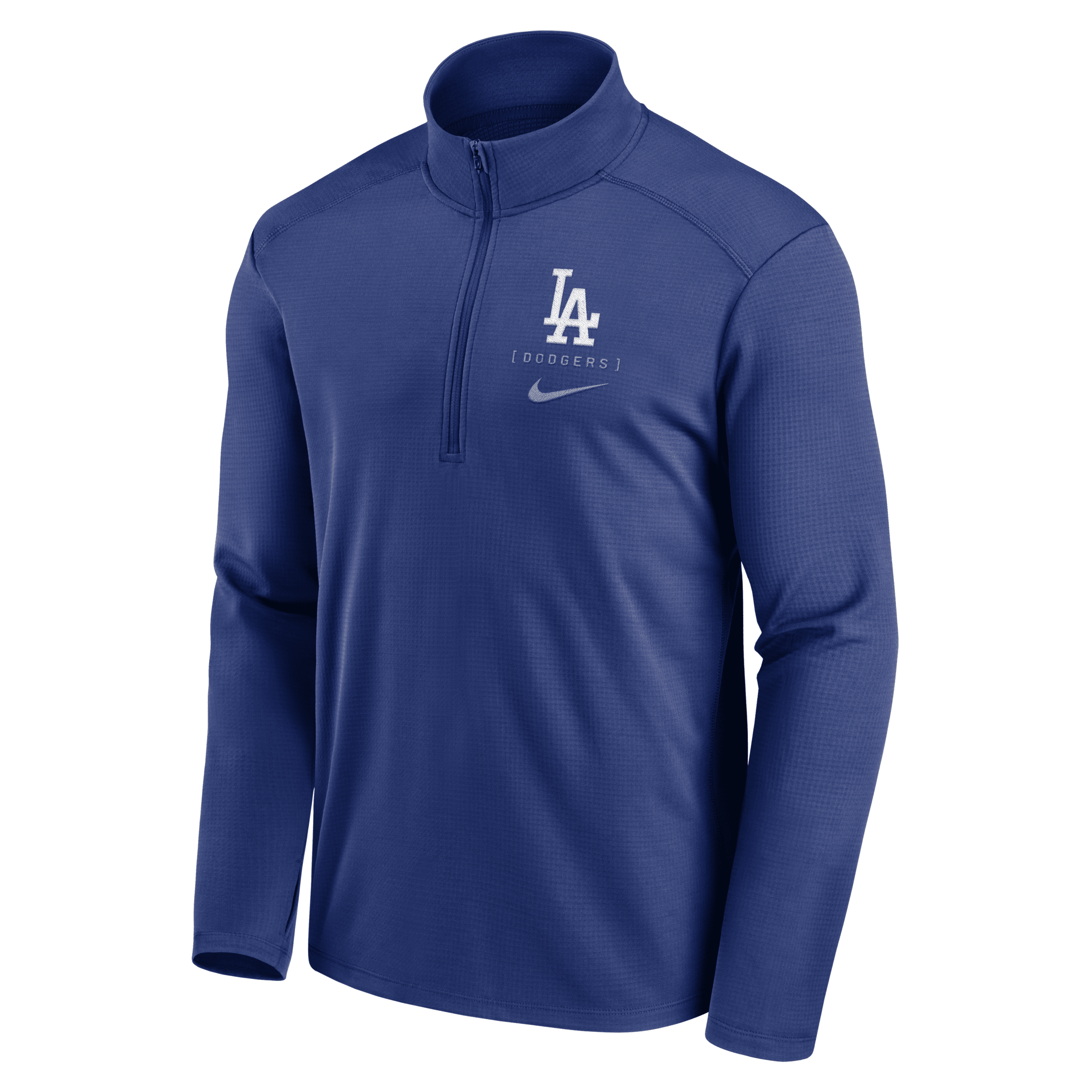Nike Los Angeles Dodgers Franchise Logo Pacer  Men's Dri-fit Mlb 1/2-zip Jacket In Blue
