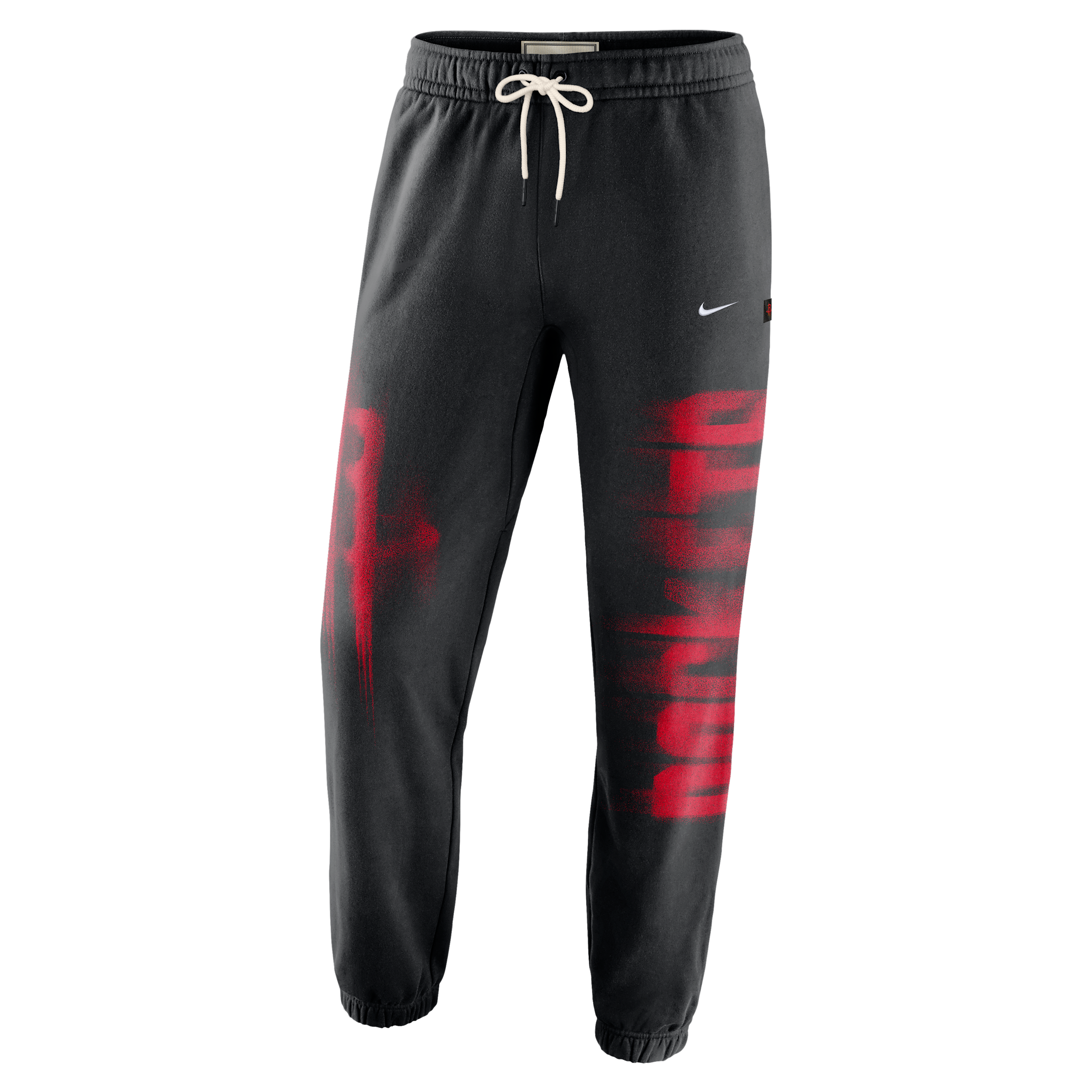 Nike Men's Houston Rockets Standard Issue Therma-FIT Fleece Basketball Pants in Black | IQ1490-010