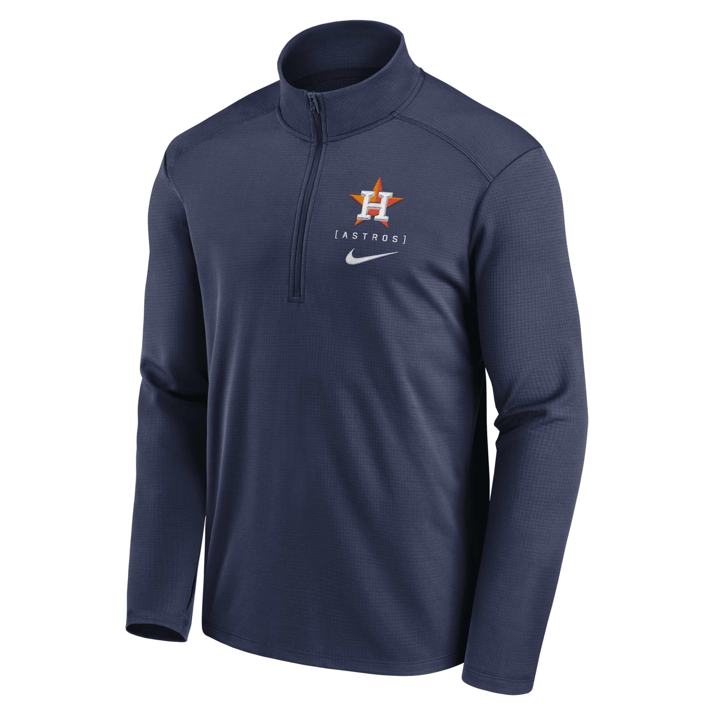 Shop Nike Houston Astros Franchise Logo Pacer  Men's Dri-fit Mlb 1/2-zip Jacket In Blue