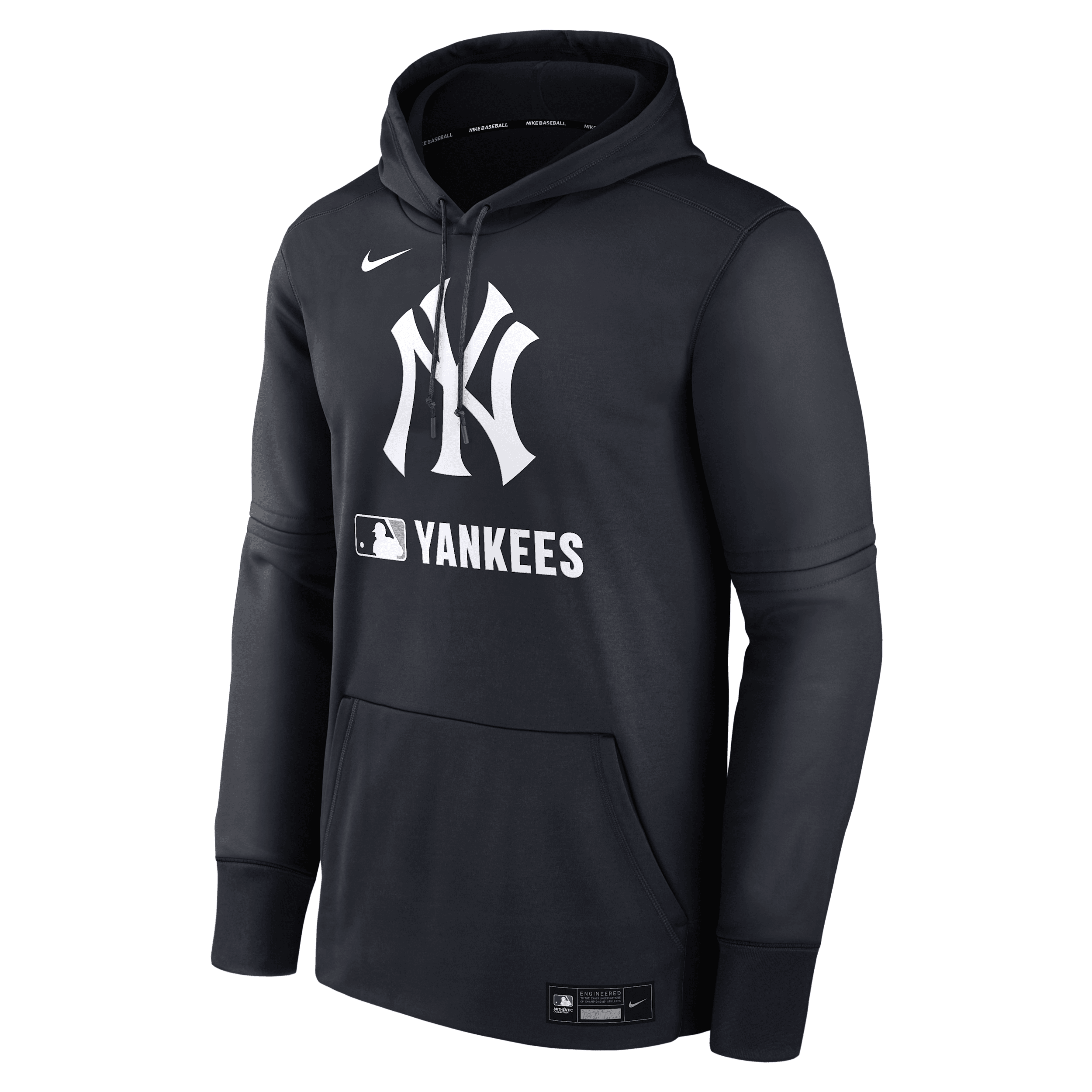 Nike Men's New York Yankees Authentic Collection  Therma Mlb Pullover Hoodie In Brown